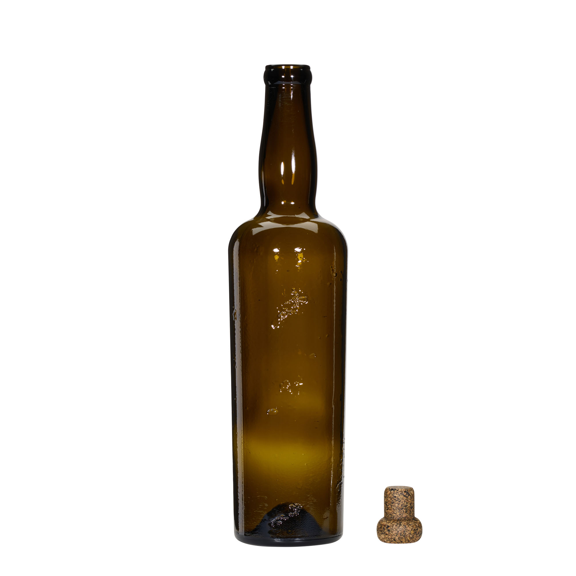 750 ml Wildly Crafted stikla pudele 'Siroco', brūna, atvere: korķis 750 ml Wildly Crafted stikla pudele 'Siroco', brūna, atvere: korķis