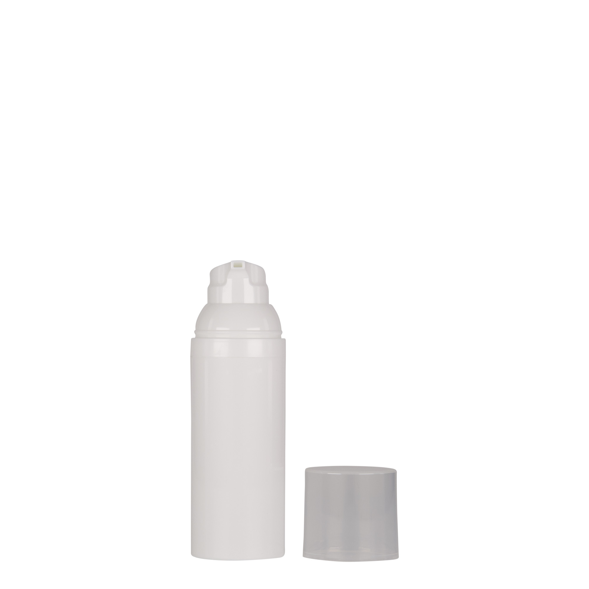 50 ml Airless dozators 'Mezzo', PP plastmasa, balts