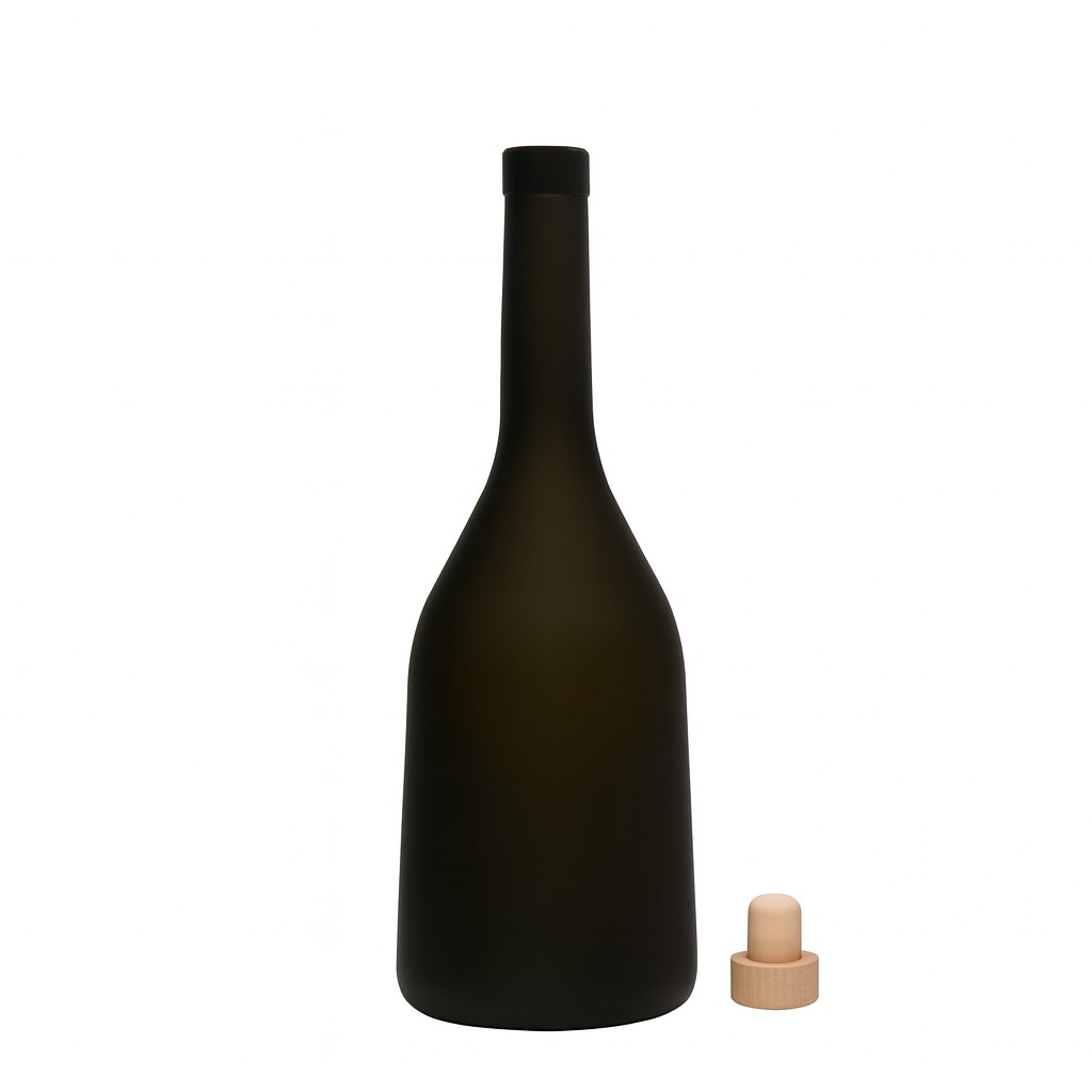 750 ml stikla pudele 'Rustica', antīkzaļa, atvere: korķis 750 ml stikla pudele 'Rustica', antīkzaļa, atvere: korķis