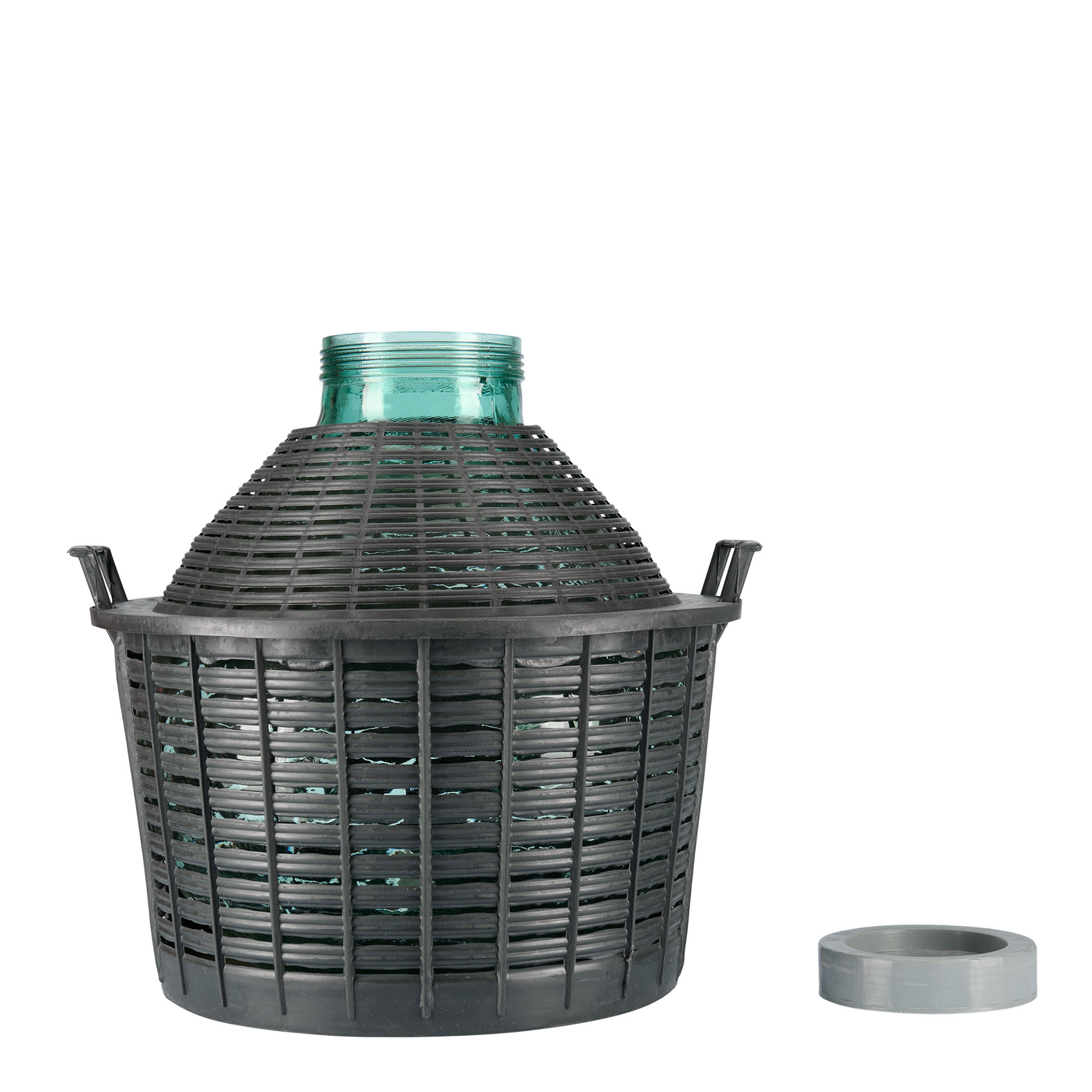 25 l balona pudele ar platu kaklu, stikls, atvere: skrūvējams aizvērējs 25 l balona pudele ar platu kaklu, stikls, atvere: skrūvējams aizvērējs