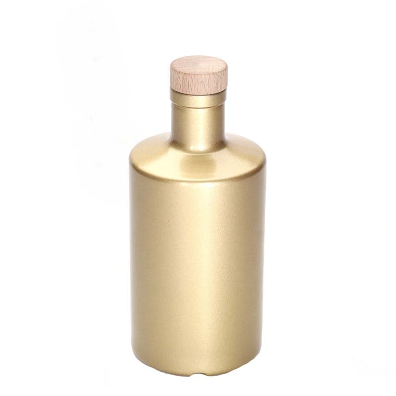 500 ml stikla pudele 'Caroline', zelta, aizdare: korķis 500 ml stikla pudele 'Caroline', zelta, aizdare: korķis