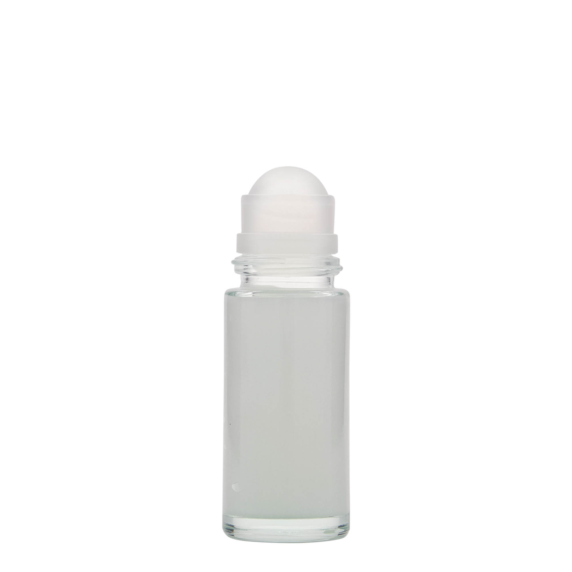 50 ml roll-on pudelīte, stikls, atvere: skrūvējams vāciņš
