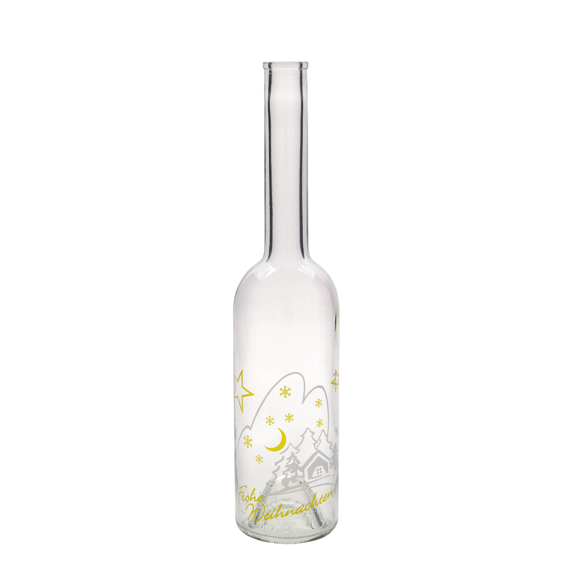500 ml stikla pudele 'Opera', dizains: Ziemassvētku idille, atvere: korķis