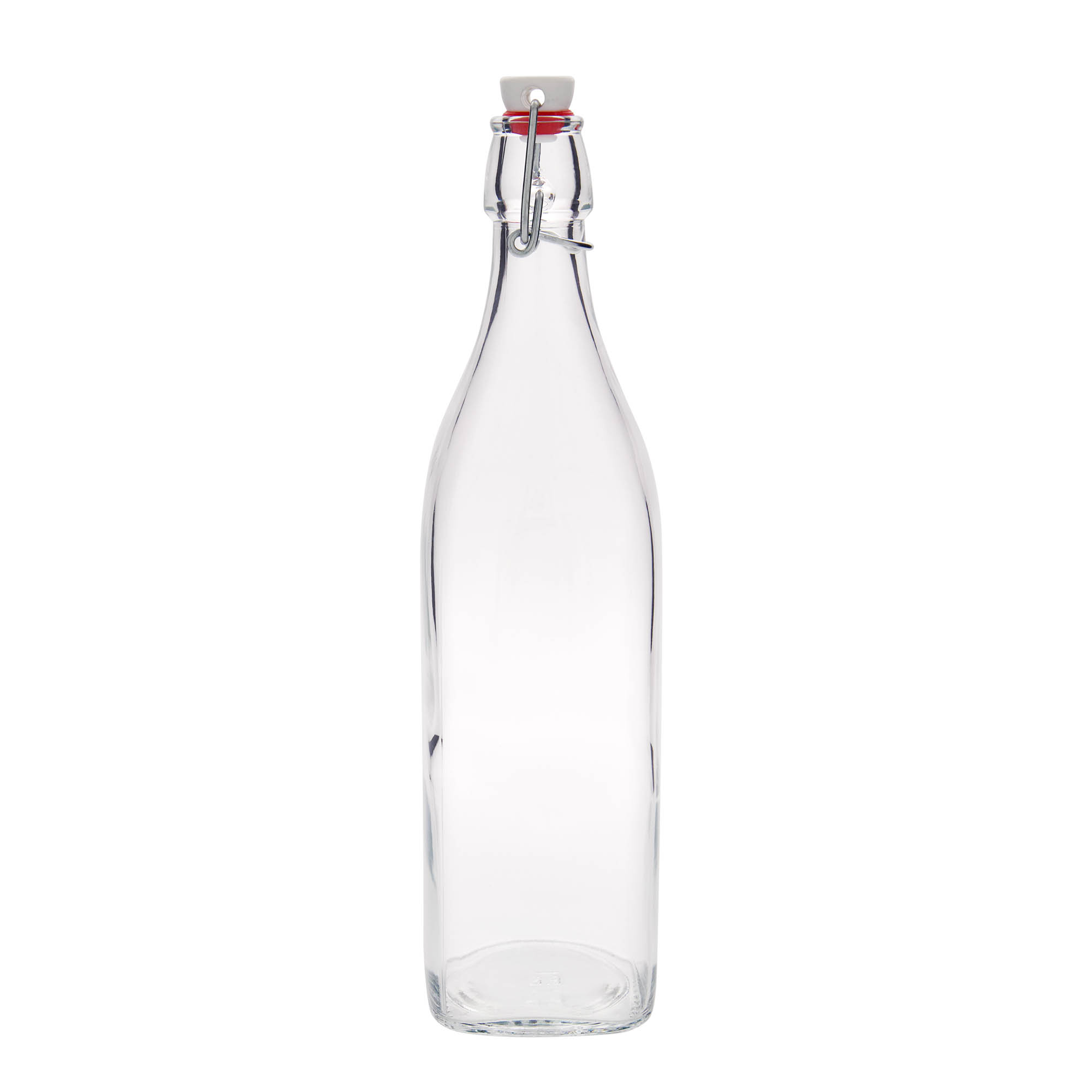 1.000 ml stikla pudele 'Swing, kvadrātveida, atvere: aizsprieda aizvērējs