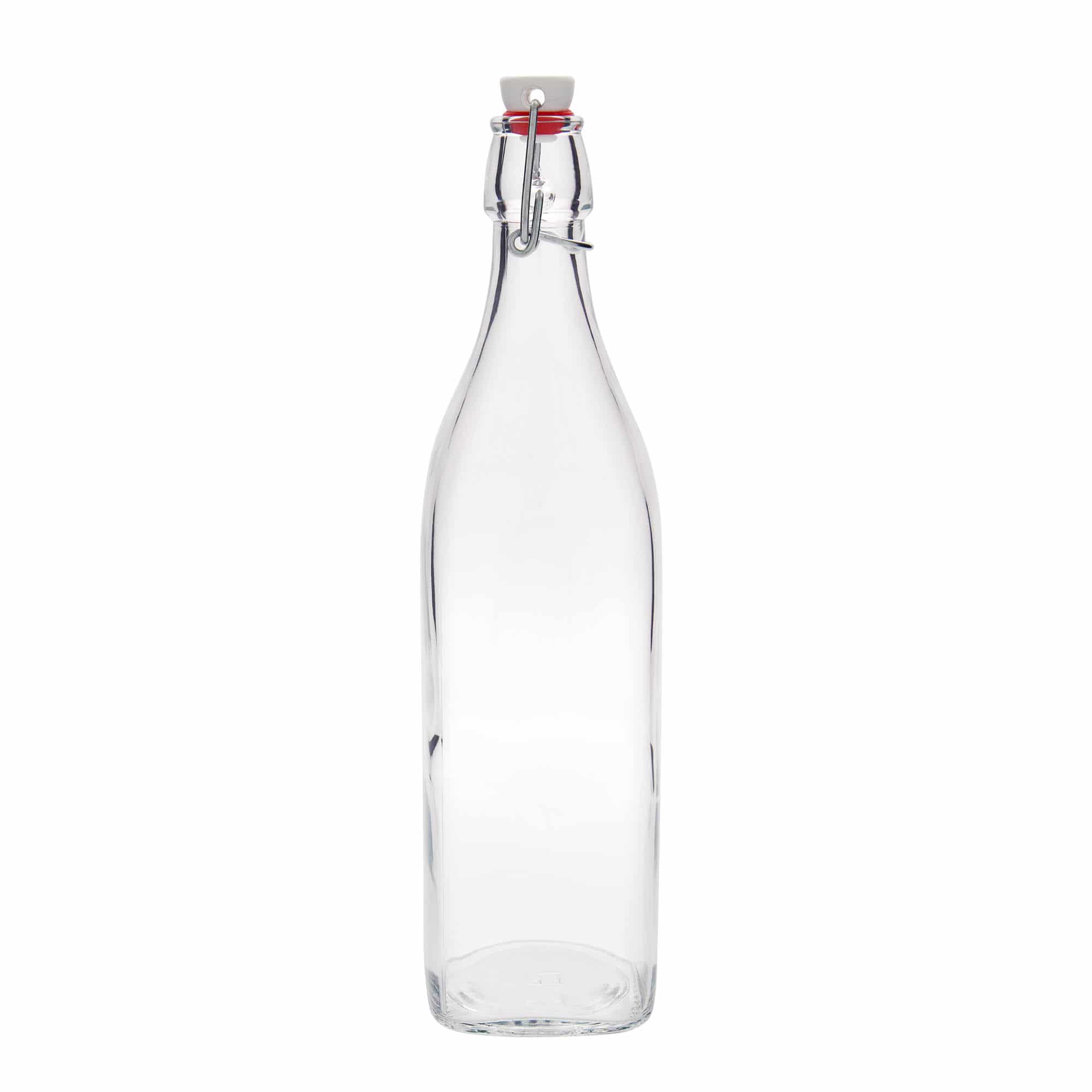1.000 ml stikla pudele 'Swing, kvadrātveida, atvere: aizsprieda aizvērējs