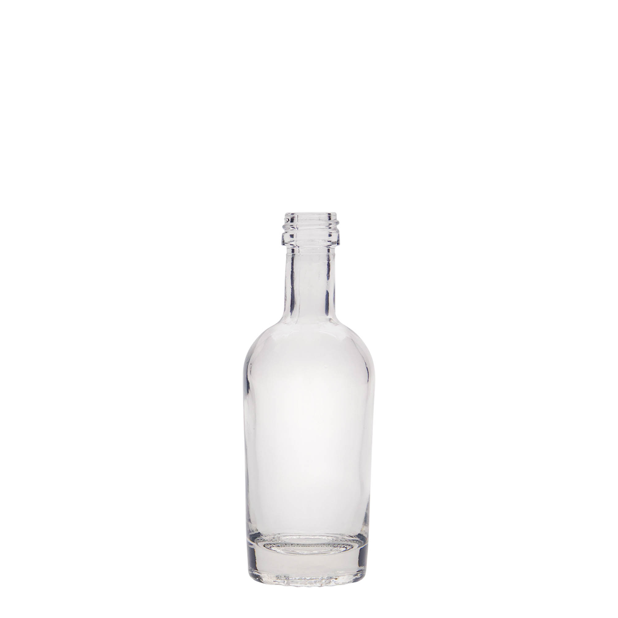 50 ml stikla pudele 'Pepe', atvere: PP 18 50 ml stikla pudele 'Pepe', atvere: PP 18