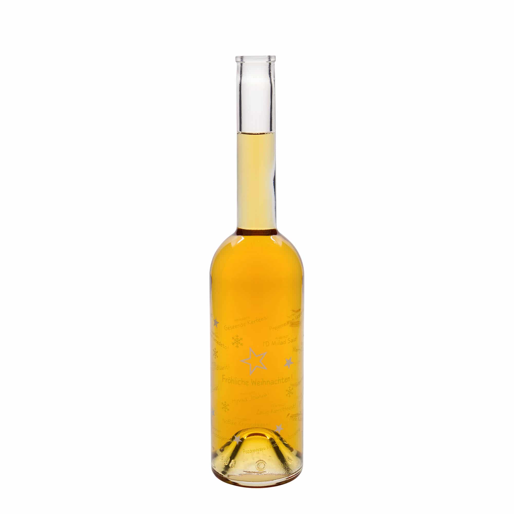 500 ml stikla pudele 'Opera', motīvs: Ziemassvētki pasaulē, atvere: korķis 500 ml stikla pudele 'Opera', motīvs: Ziemassvētki pasaulē, atvere: korķis