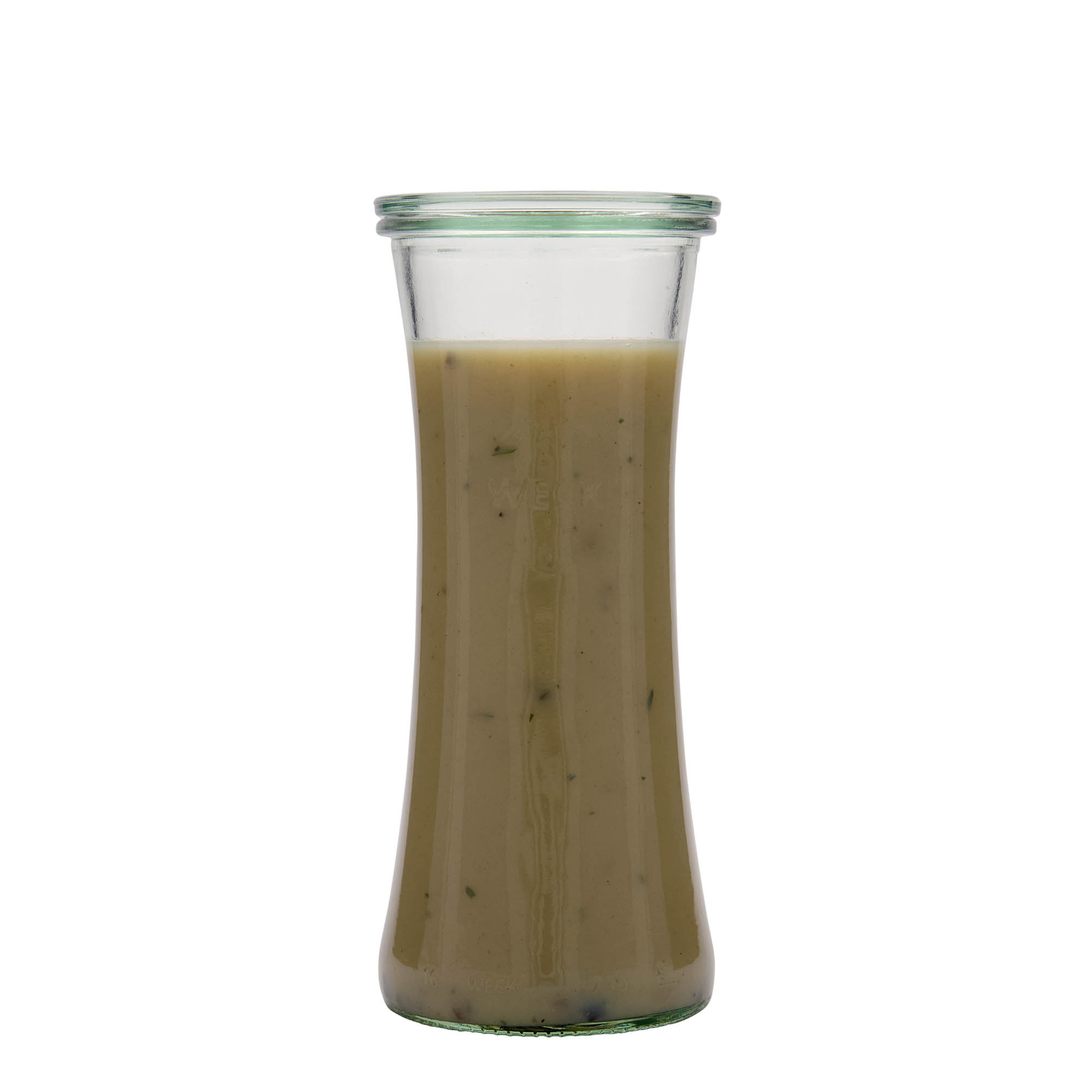 730 ml WECK delikateses burka, atvere: apaļš maliņš
