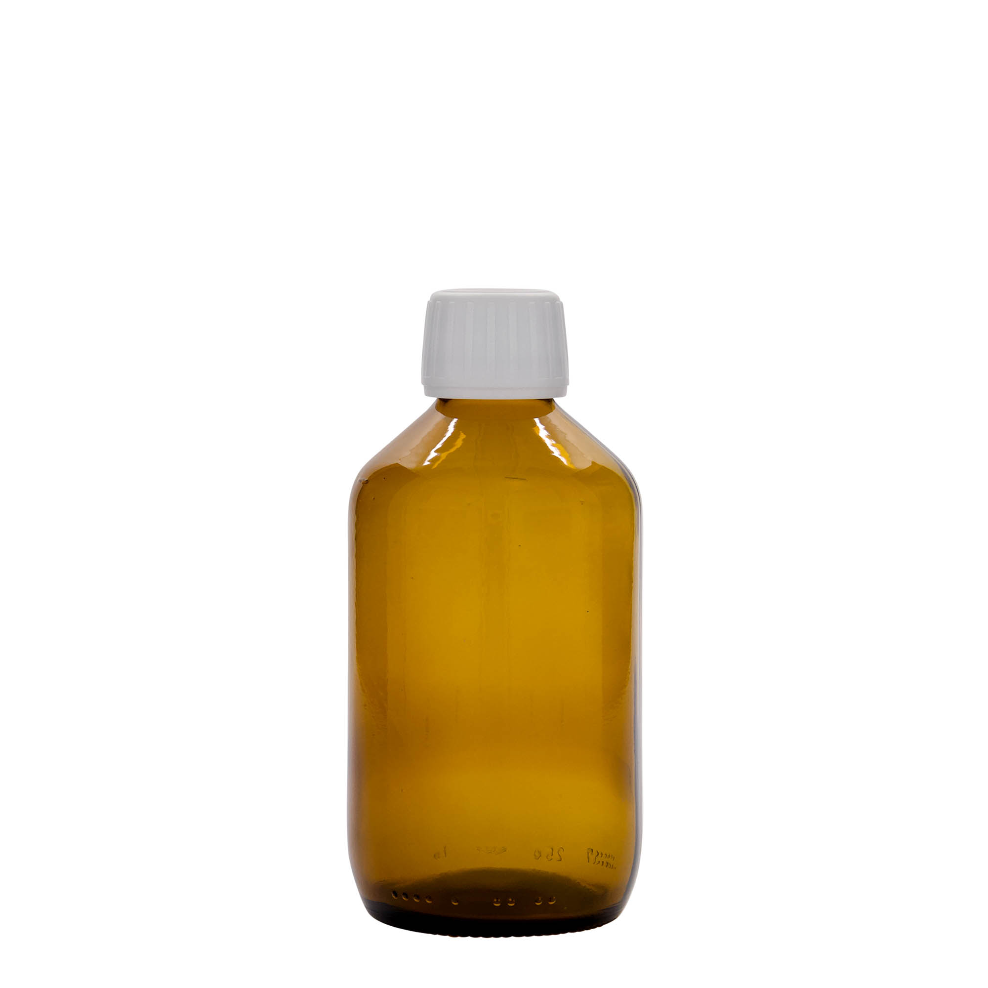 250 ml medicīnas pudele, brūna, stikls, atvere: PP 28 250 ml medicīnas pudele, brūna, stikls, atvere: PP 28