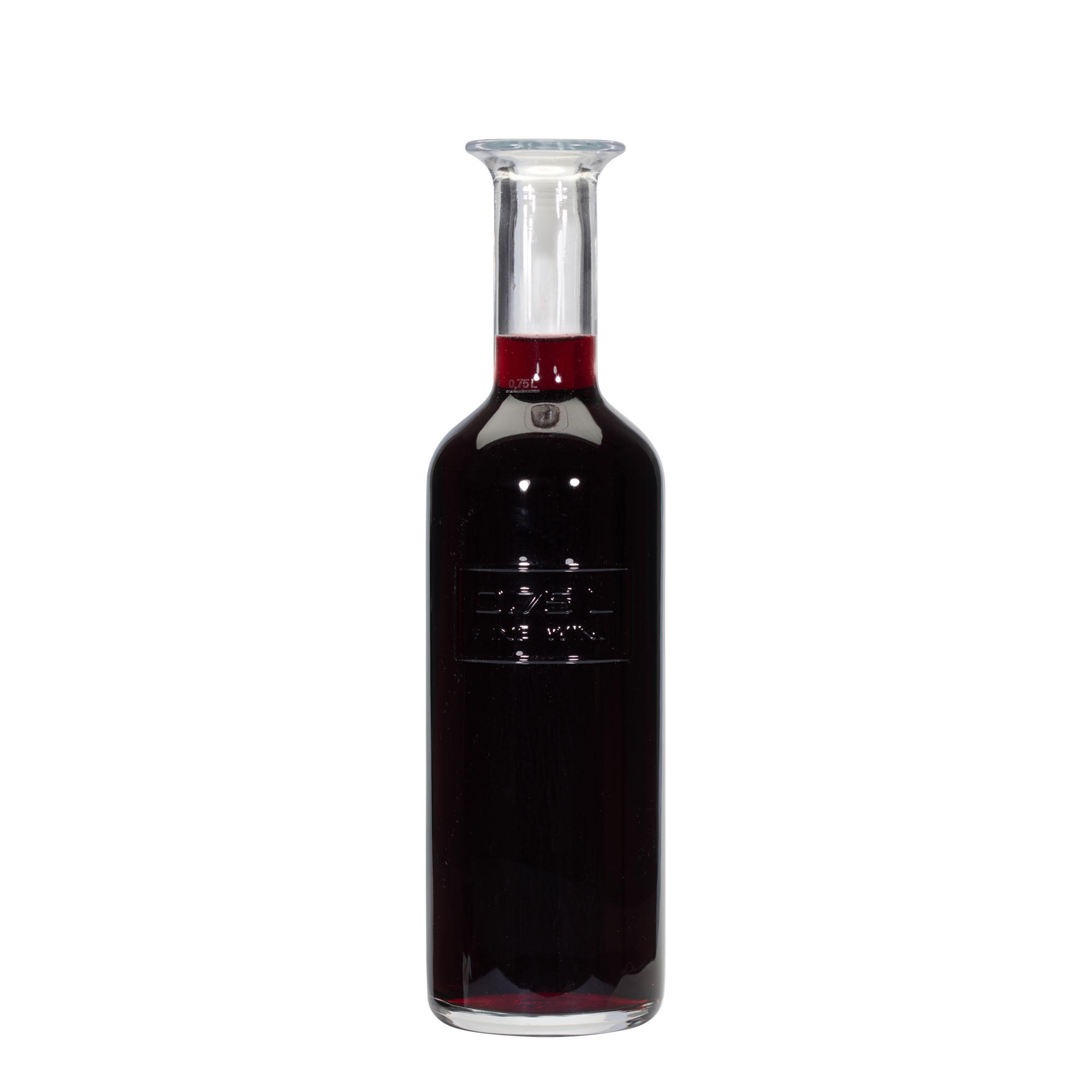 750 ml stikla pudele 'Optima Fine Wine', atvere: korķis 750 ml stikla pudele 'Optima Fine Wine', atvere: korķis