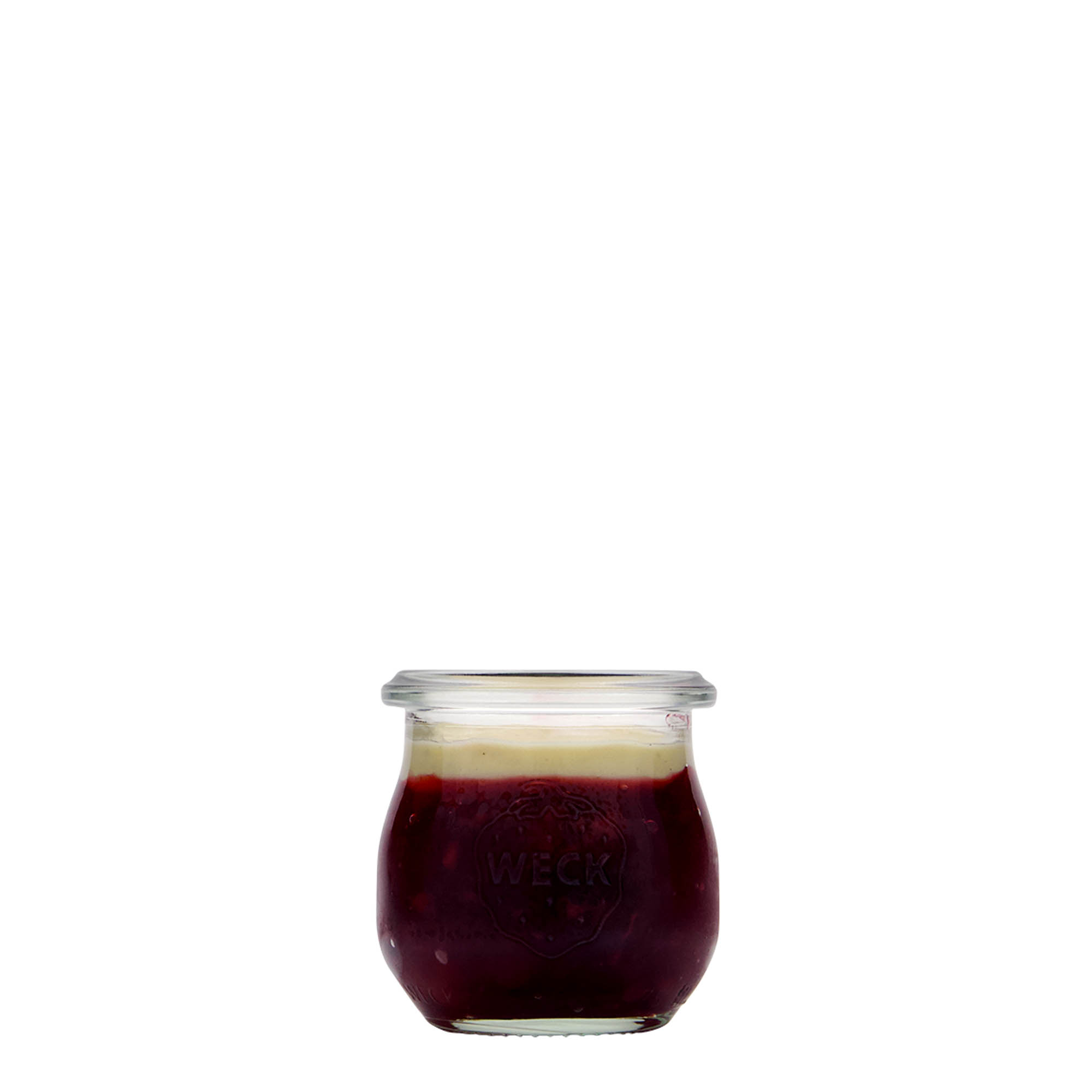 75 ml WECK tulpes formas burka, atvere: apaļa mala