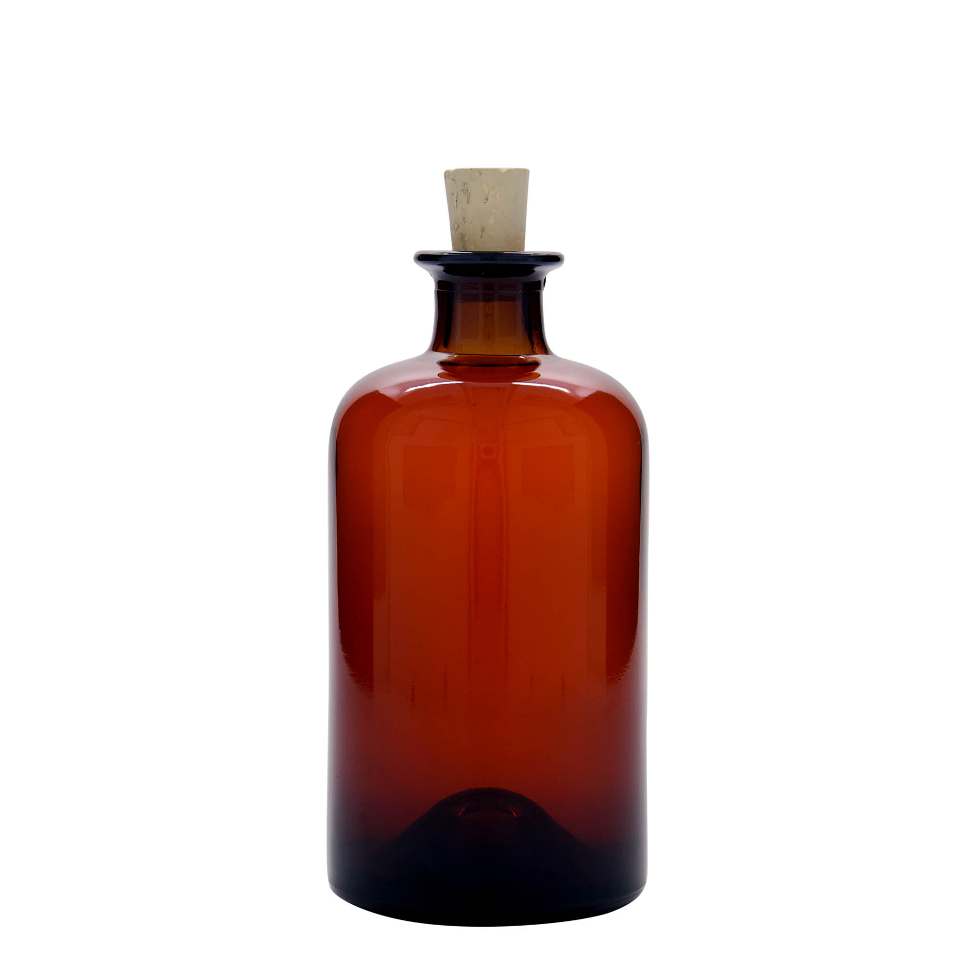 500 ml stikla pudele aptiekāram, brūna, atvere: korķis 500 ml stikla pudele aptiekāram, brūna, atvere: korķis