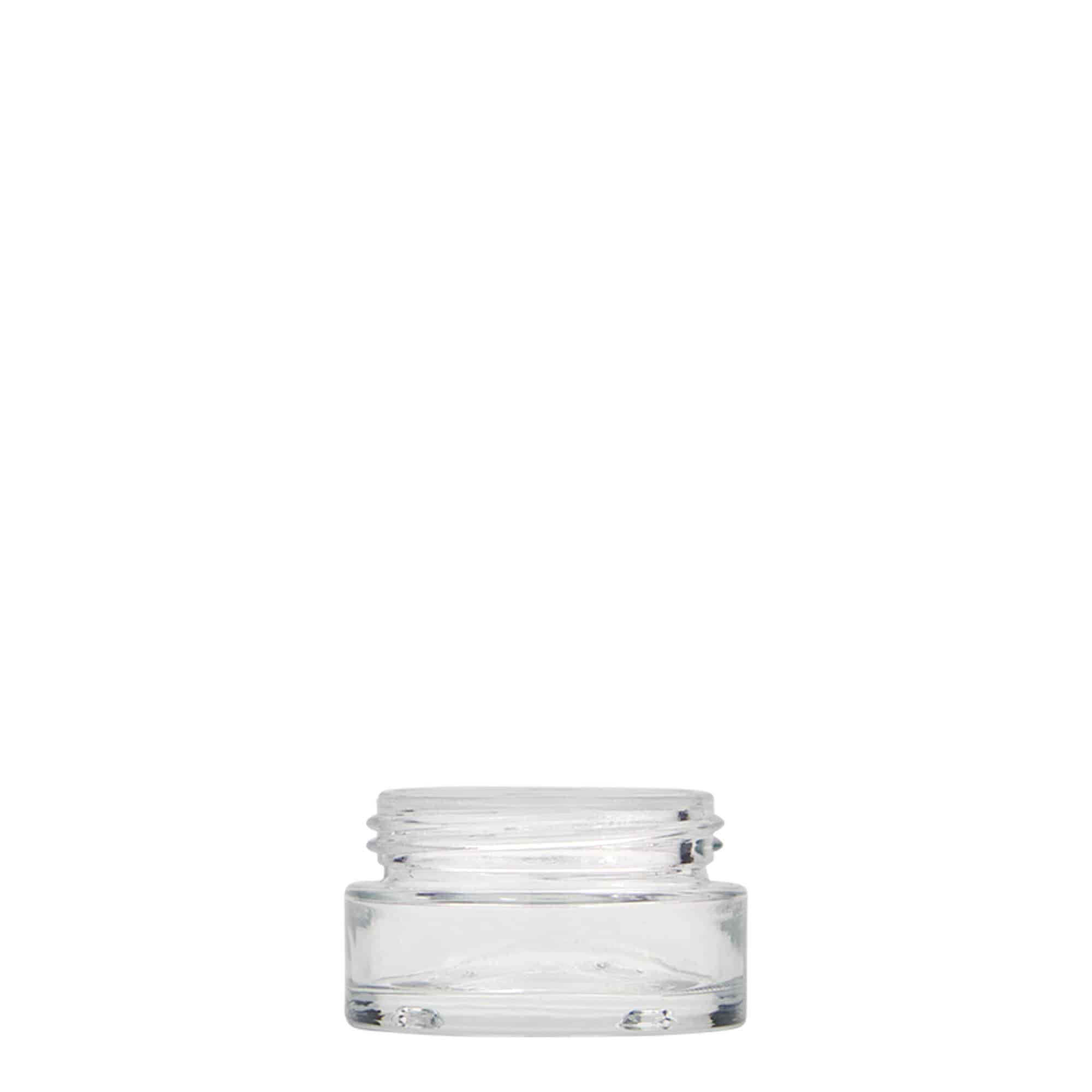 15 ml kārbiņa 'Clear Edition', stikla, aizdare: skrūvējams vāciņš 15 ml kārbiņa 'Clear Edition', stikla, aizdare: skrūvējams vāciņš