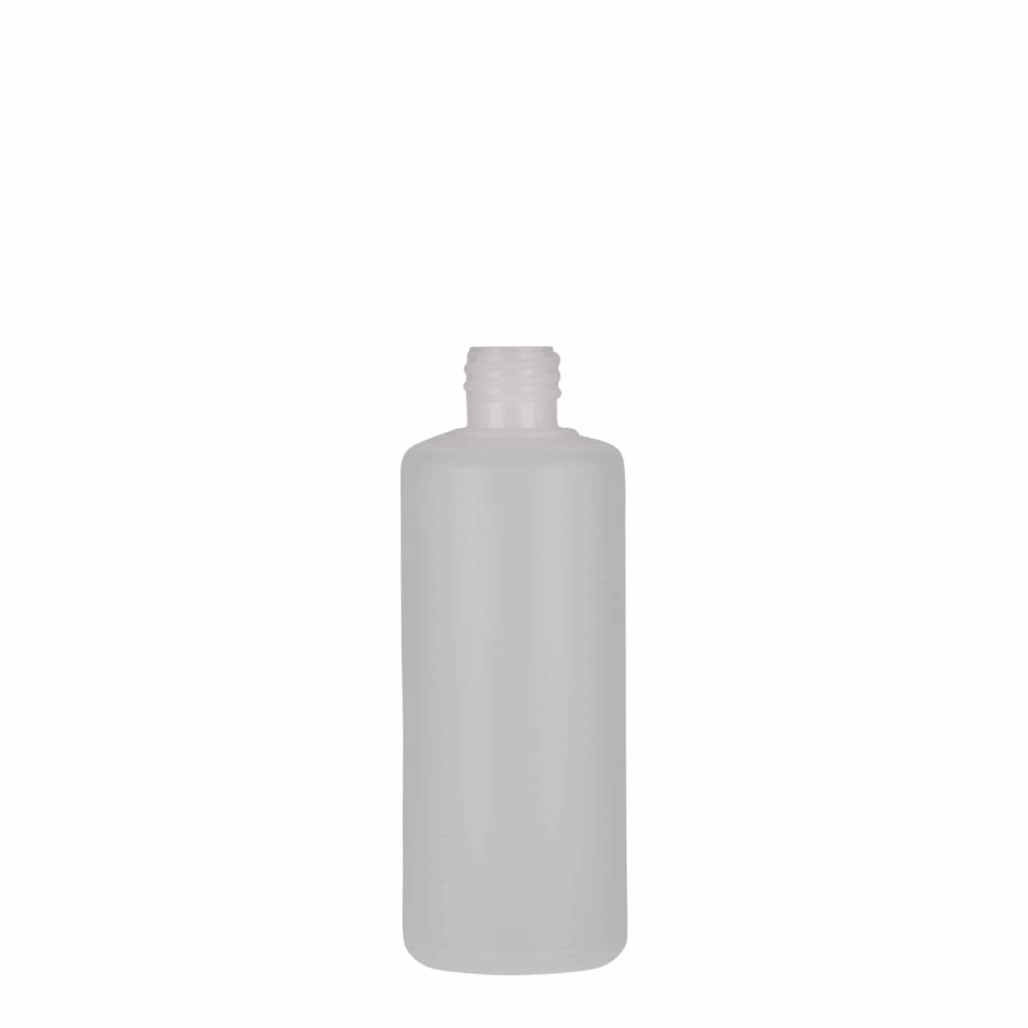 100 ml cilindriska pudele, PE plastmasas, dabīga, aizdare: skrūvējams vāciņš 100 ml cilindriska pudele, PE plastmasas, dabīga, aizdare: skrūvējams vāciņš