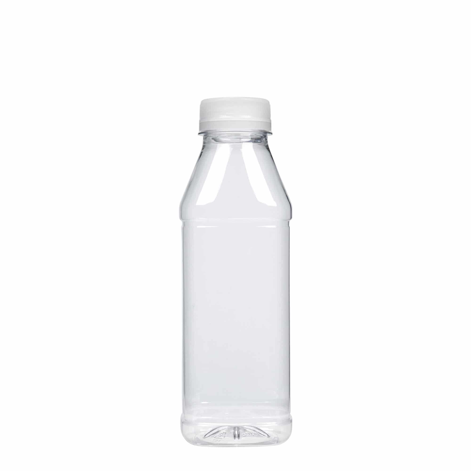 500 ml PET pudele 'Milk and Juice Carré', kvadrātveida, plastmasa, atvere: 38 mm