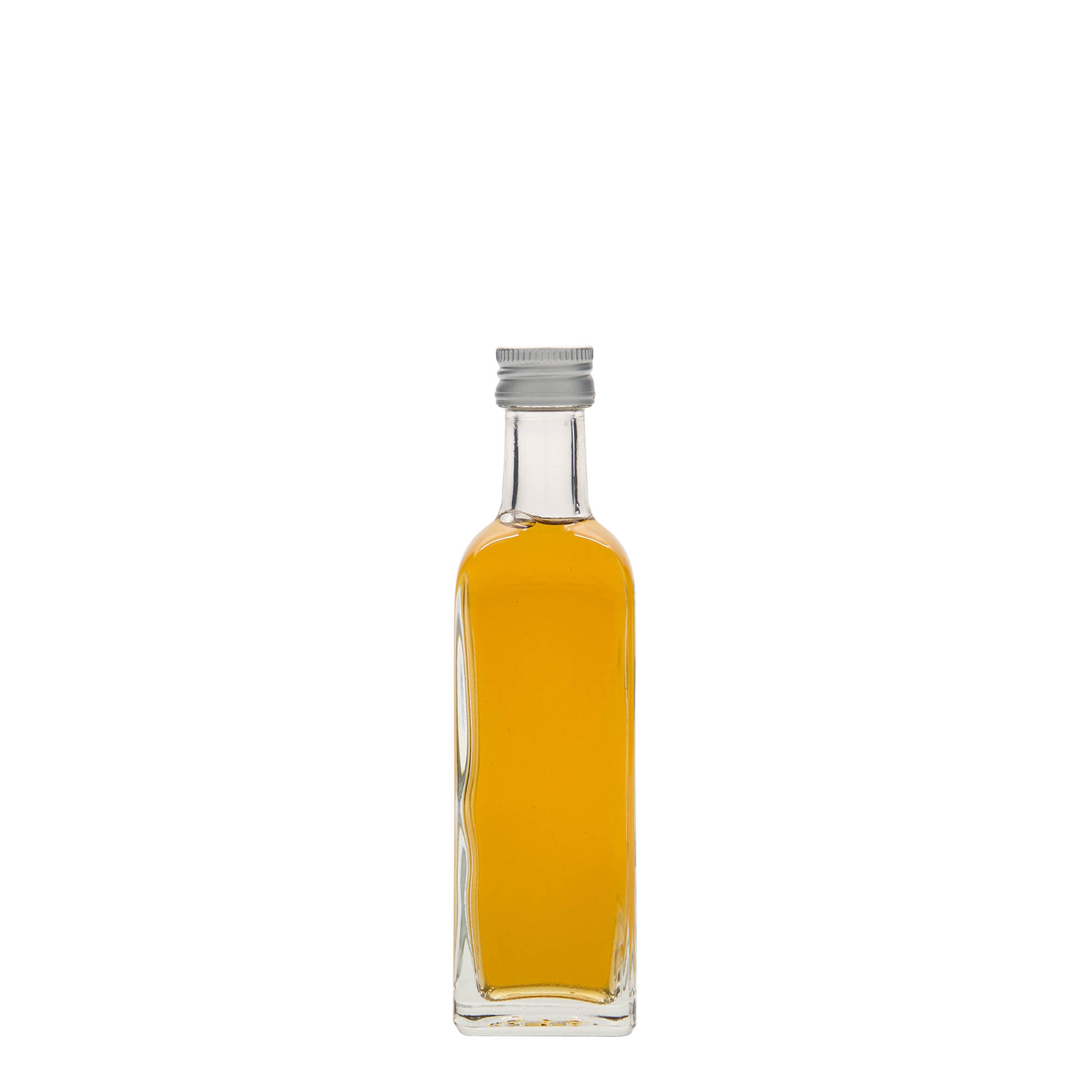 60 ml stikla pudele 'Marasca', kvadrātveida, atvere: PP 18 60 ml stikla pudele 'Marasca', kvadrātveida, atvere: PP 18