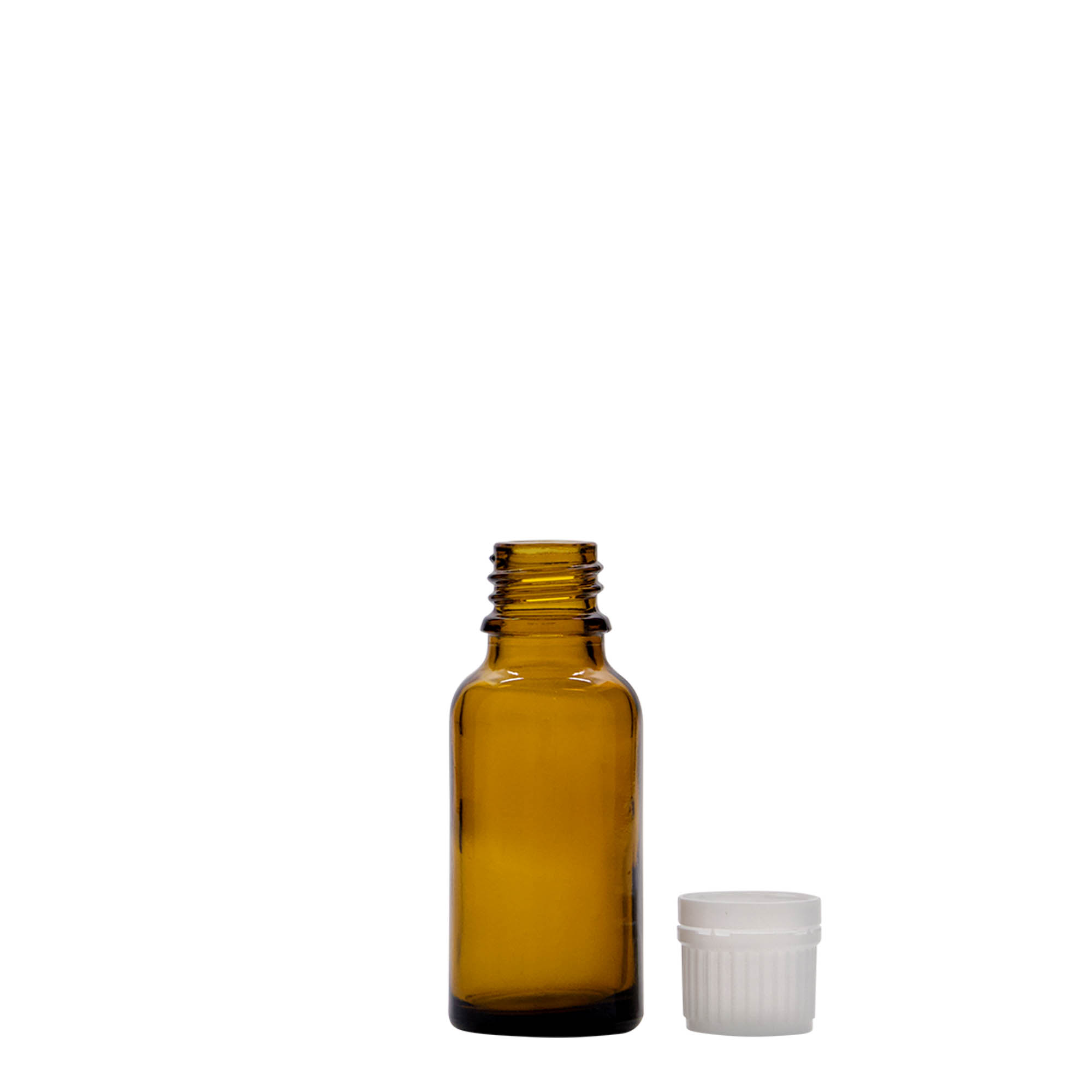 20 ml medicīnas pudele, brūns stikls, atvere: DIN 18 20 ml medicīnas pudele, brūns stikls, atvere: DIN 18