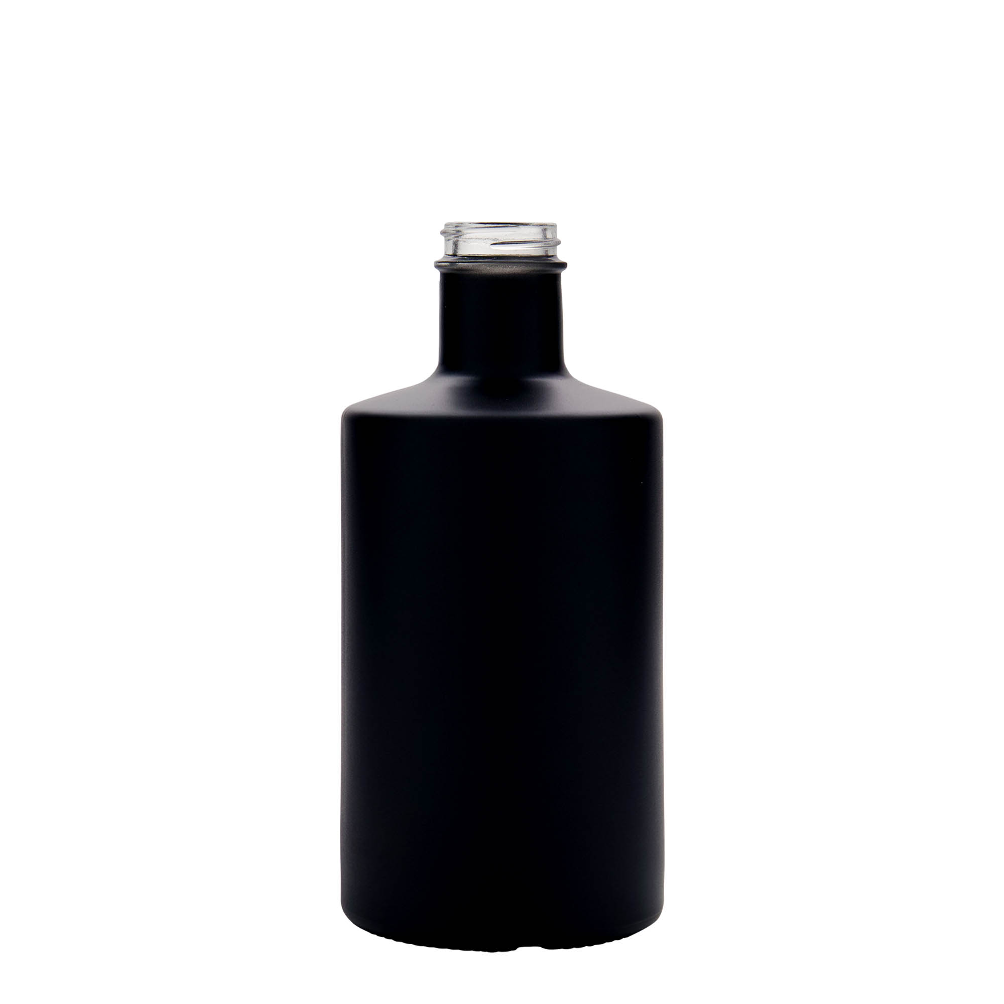 500 ml stikla pudele 'Caroline', melna, atvere: GPI 33