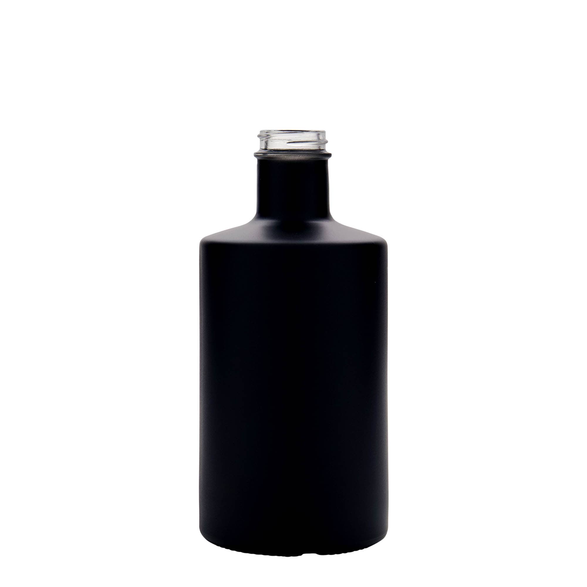 500 ml stikla pudele 'Caroline', melna, atvere: GPI 33