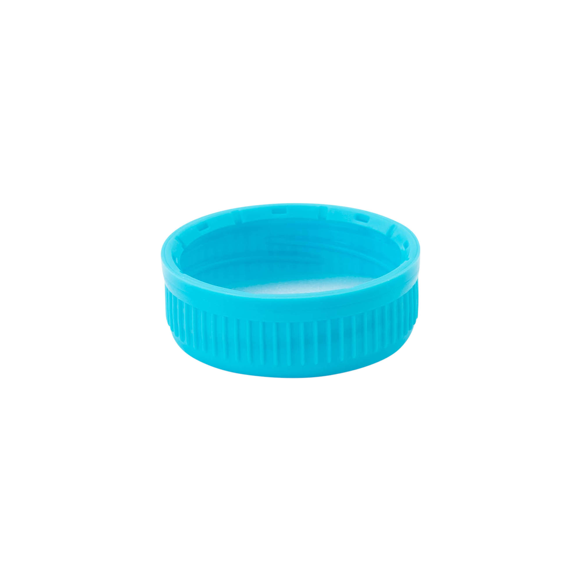 Skrūvējams vāciņš 40 mm, PE plastmasas, gaiši zils