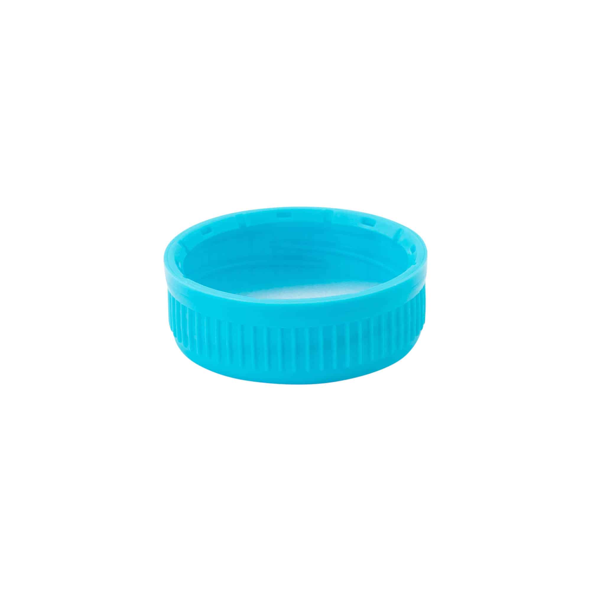 Skrūvējams vāciņš 40 mm, PE plastmasa, gaiši zils