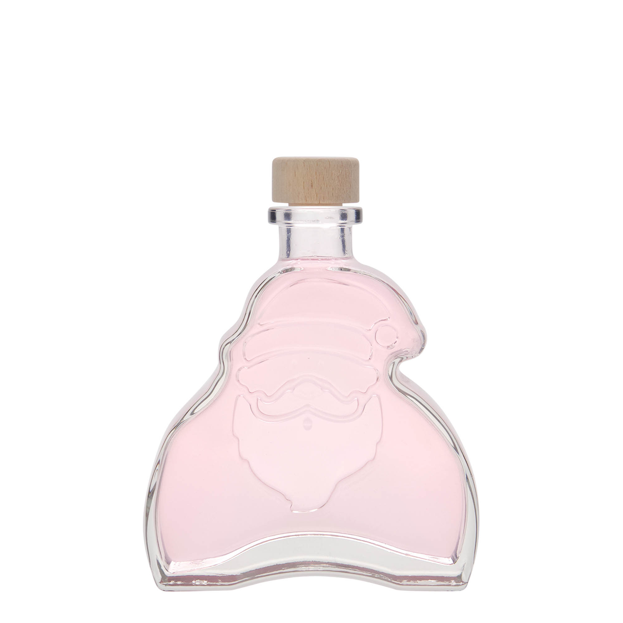 200 ml stikla pudele 'Ziemassvētku vecītis', atvere: korķis 200 ml stikla pudele 'Ziemassvētku vecītis', atvere: korķis