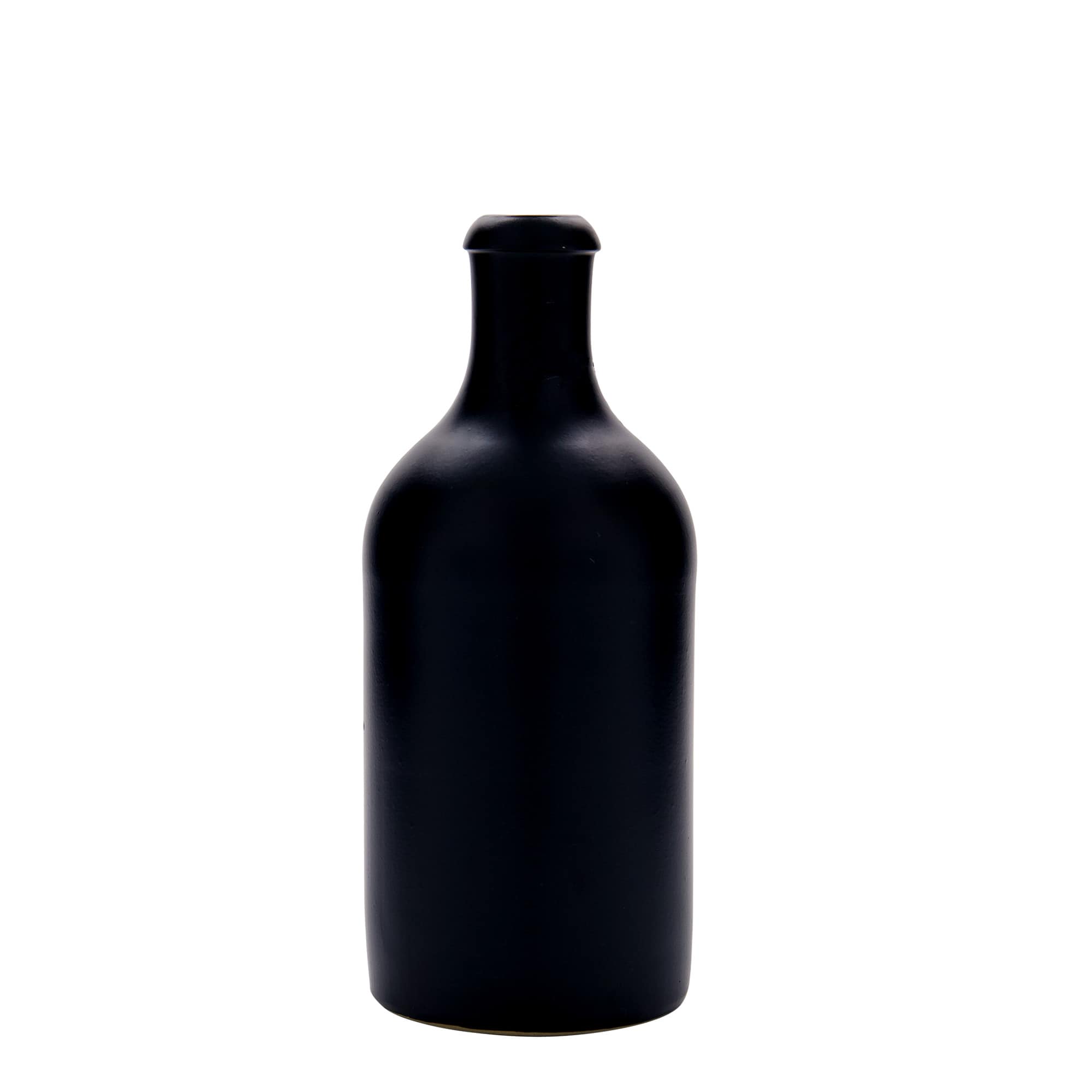 500 ml māla krūze, akmens trauks, melna, atvere: aizvēršanas ar skavu