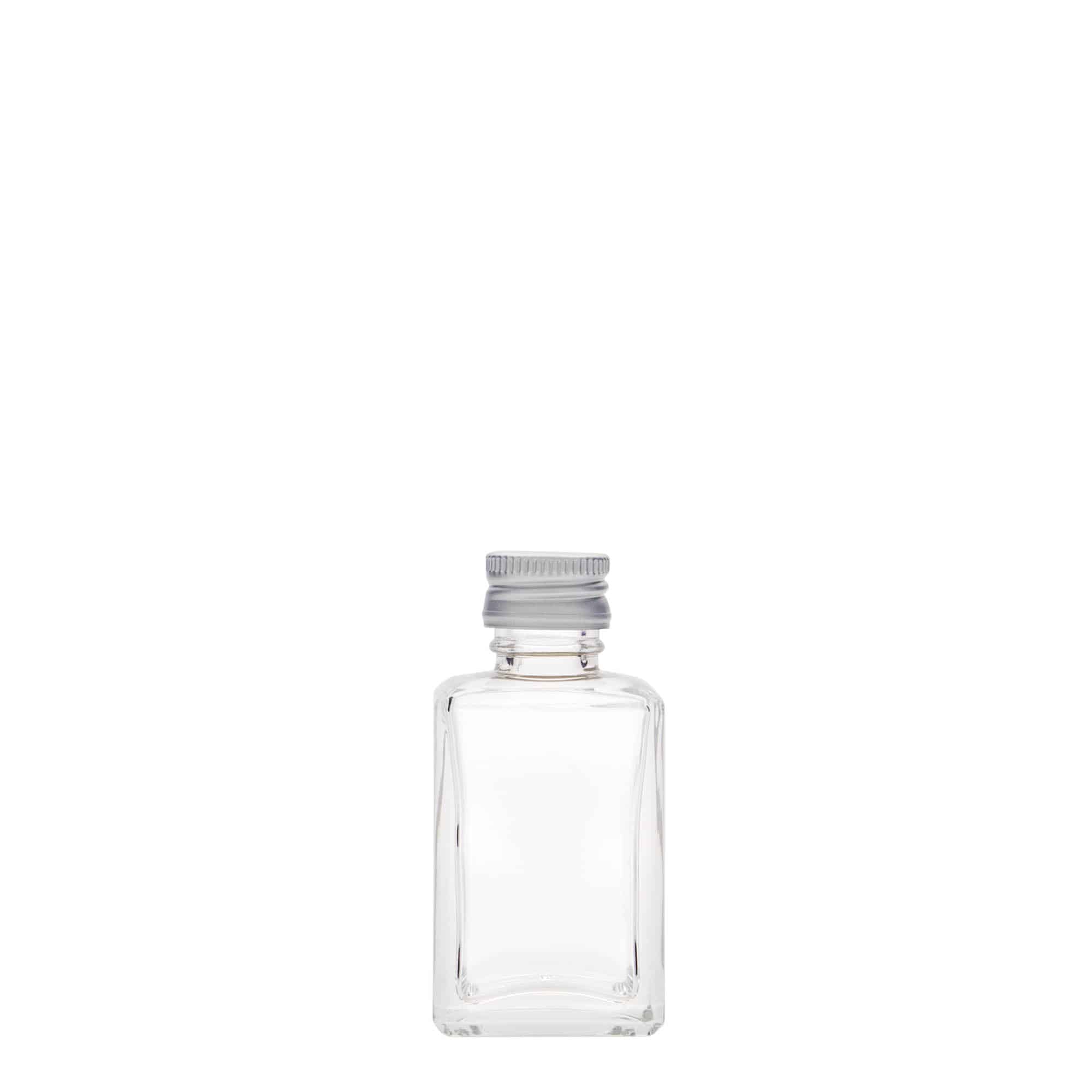 30 ml stikla pudele 'Tamme', kvadrātiska, atvere: PP 18
