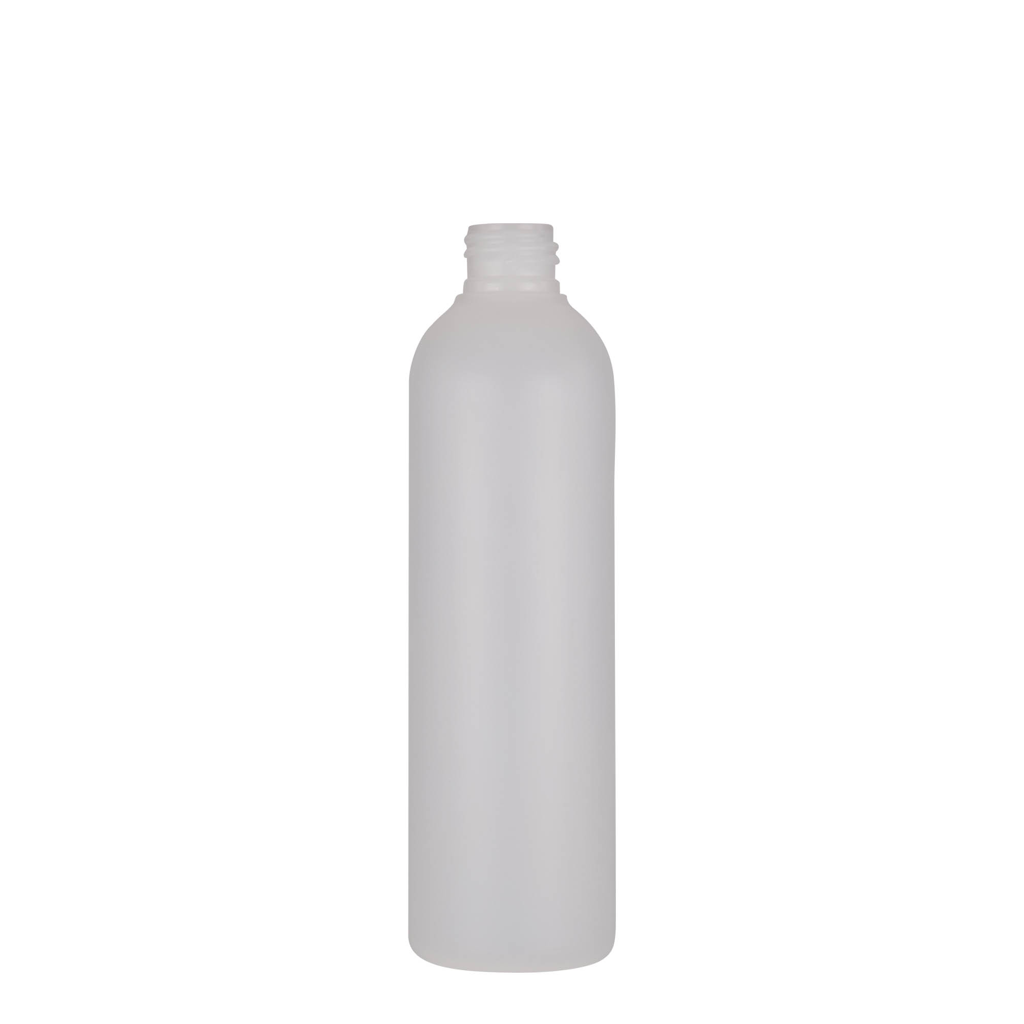 250 ml plastmasas pudele 'Tuffy', HDPE, dabīga, atvere: 24/410