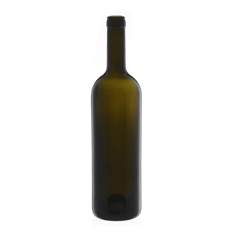 750 ml vīna pudele 'Golia', antīki zaļa, aizdare: korķis