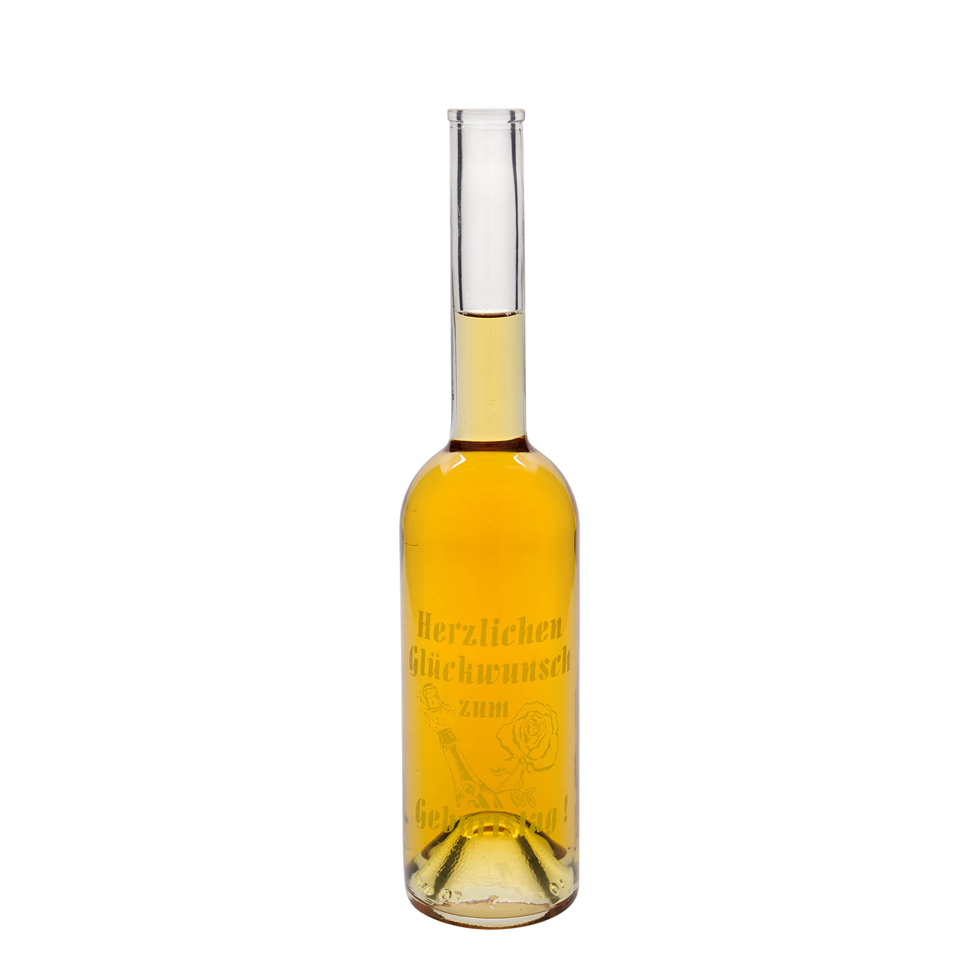 500 ml stikla pudele 'Opera', motīvs: ābols, atvere: korķis 500 ml stikla pudele 'Opera', motīvs: ābols, atvere: korķis