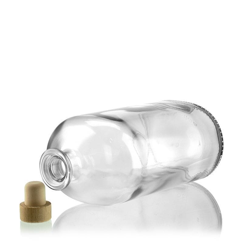 1000 ml stikla pudele 'Dundee', ovāla, aizdare: korķis 1000 ml stikla pudele 'Dundee', ovāla, aizdare: korķis