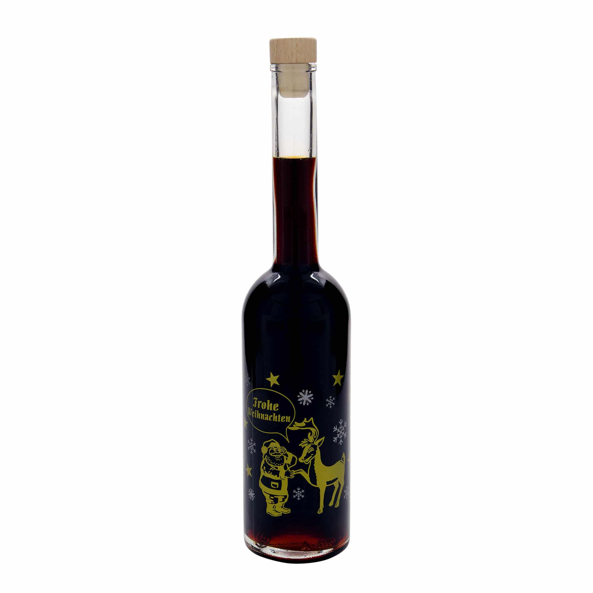500 ml stikla pudele 'Opera', motīvs: uguņošana, atvere: korķis