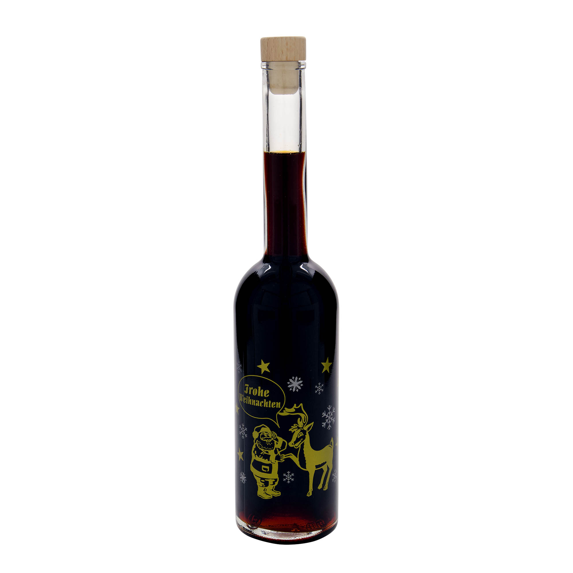 500 ml stikla pudele 'Opera', motīvs: uguņošana, atvere: korķis