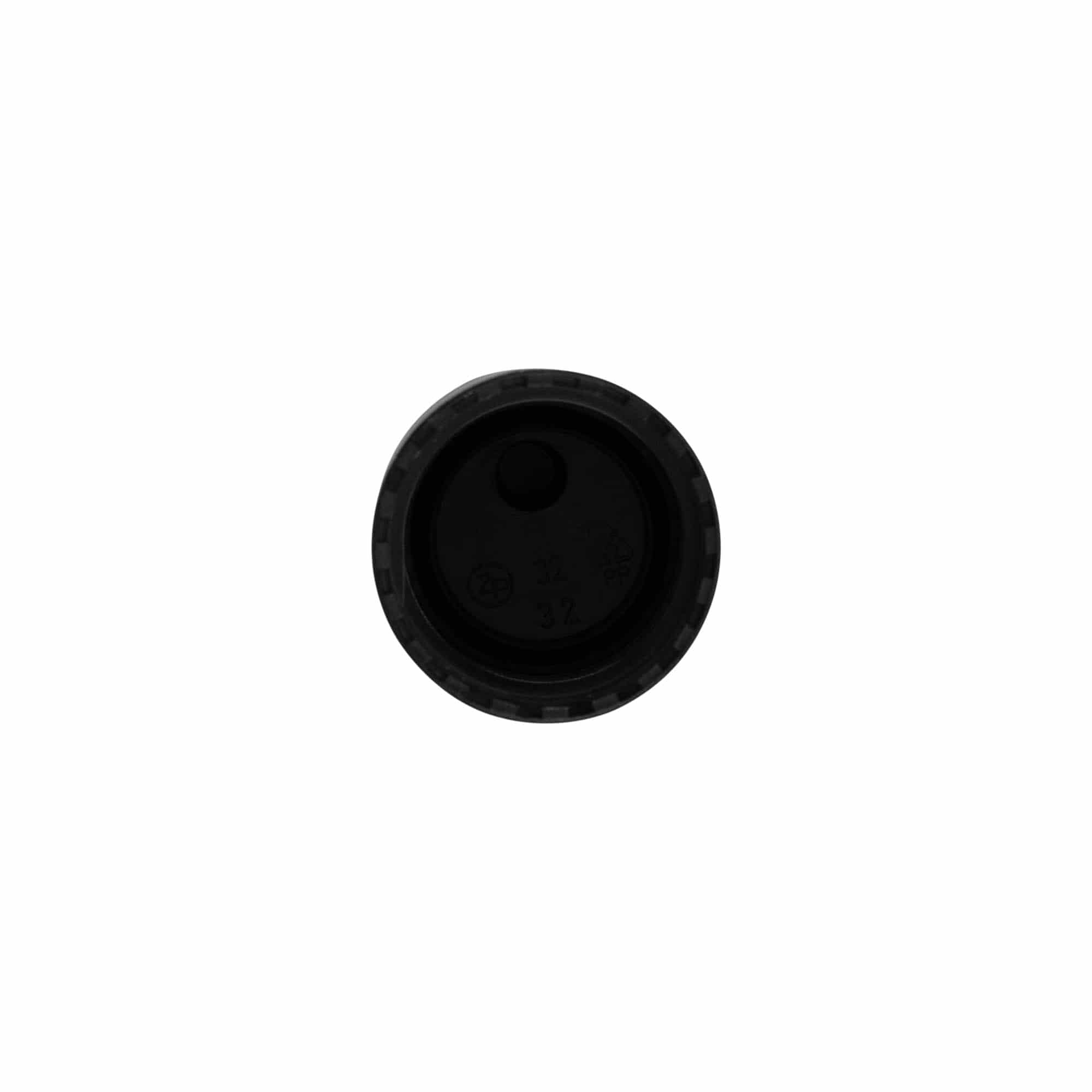 Skrūvējams vāciņš Disc Top, PP plastmasa, melns, priekš atveres: 24/410 Skrūvējams vāciņš Disc Top, PP plastmasa, melns, priekš atveres: 24/410