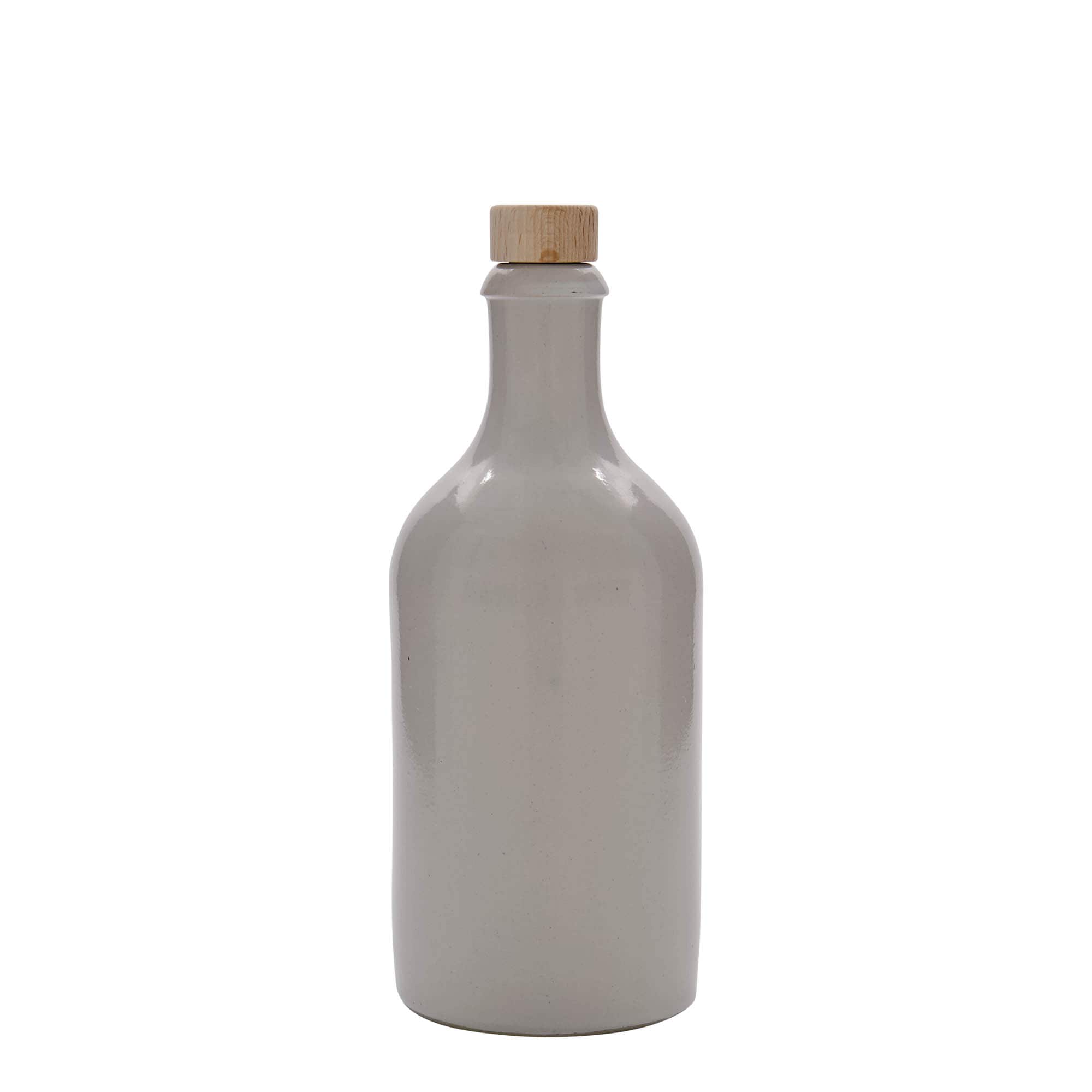 500 ml māla krūze, akmens trauks, balta, atvere: korķis