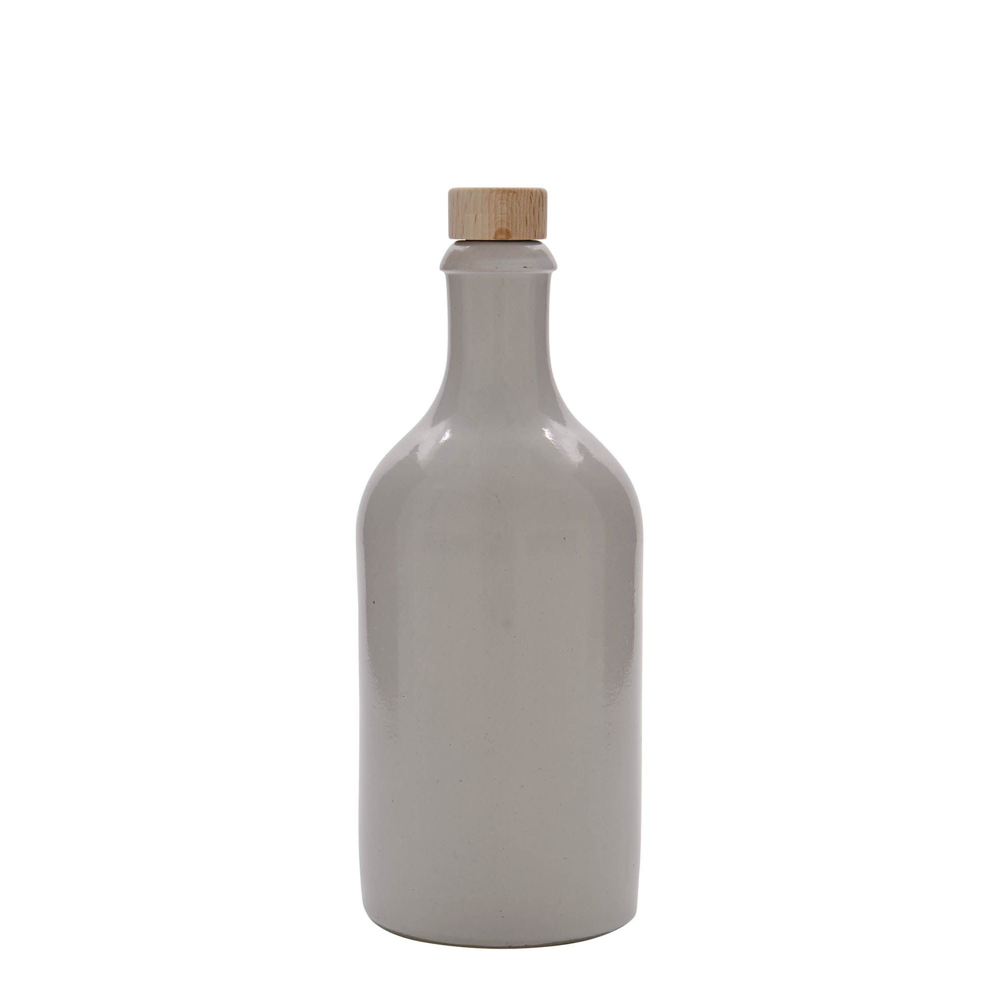 500 ml māla krūze, akmens trauks, balta, atvere: korķis 500 ml māla krūze, akmens trauks, balta, atvere: korķis