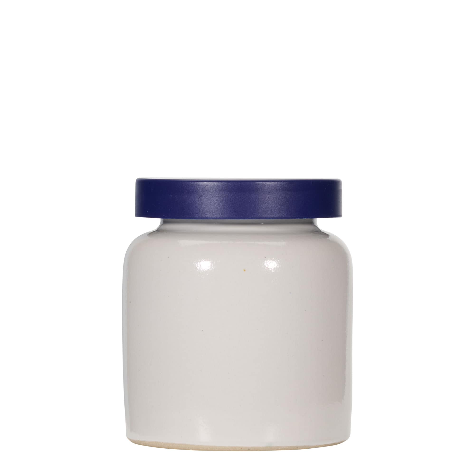 270 ml akmens masas trauks, keramika, balts, atvere: pārsega vāciņš