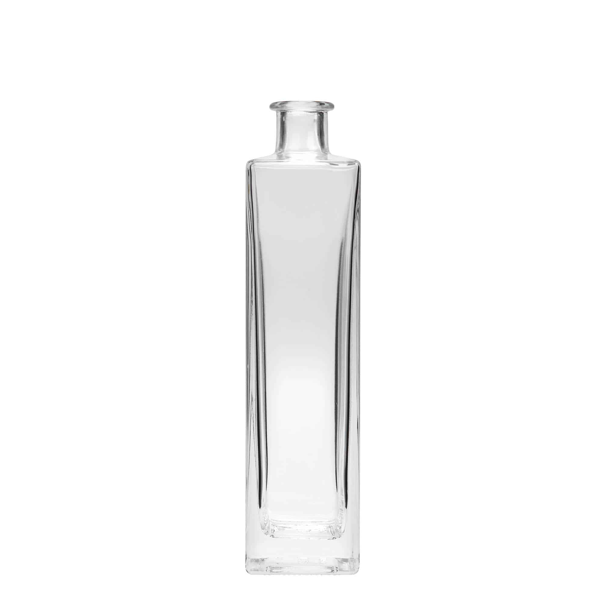 500 ml stikla pudele, 'Rafaello', kvadrātiska, aizdare: korķis 500 ml stikla pudele, 'Rafaello', kvadrātiska, aizdare: korķis