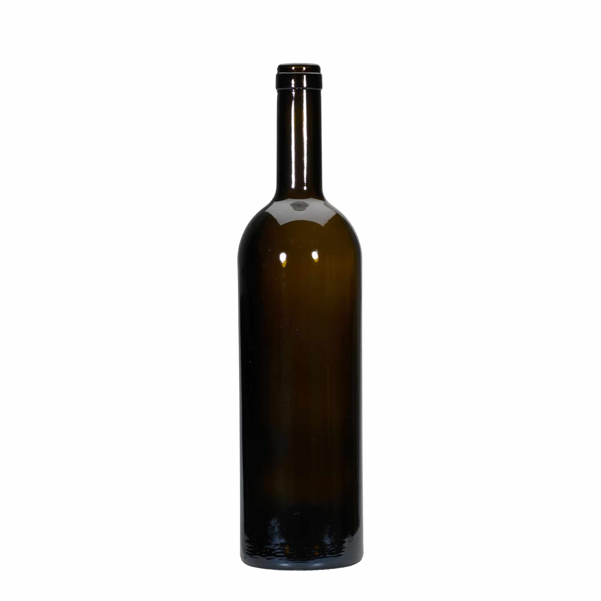750 ml vīna pudele 'Golia', antīki zaļa, aizdare: korķis 750 ml vīna pudele 'Golia', antīki zaļa, aizdare: korķis