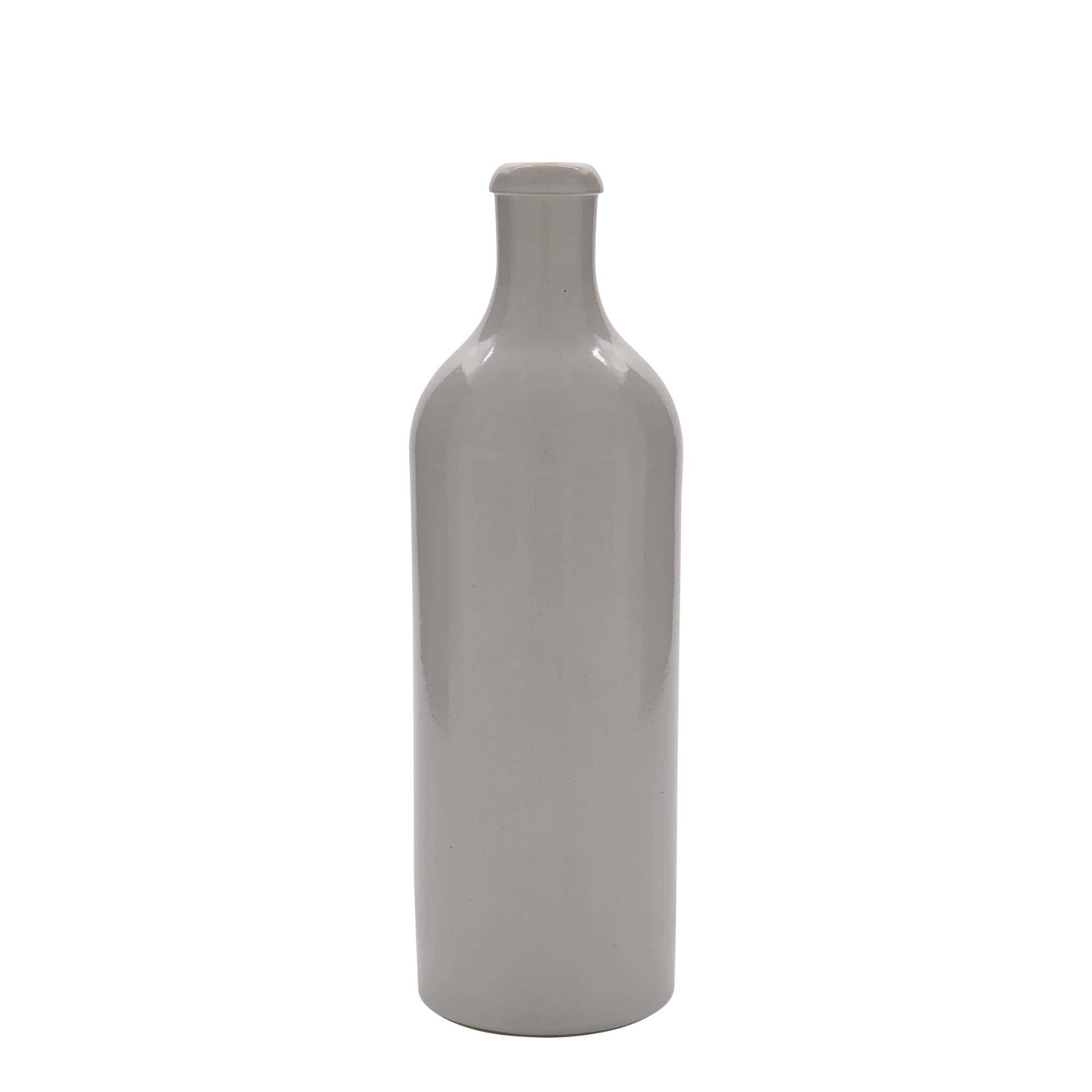 750 ml māla krūze, akmens trauks, balta, atvere: korķis