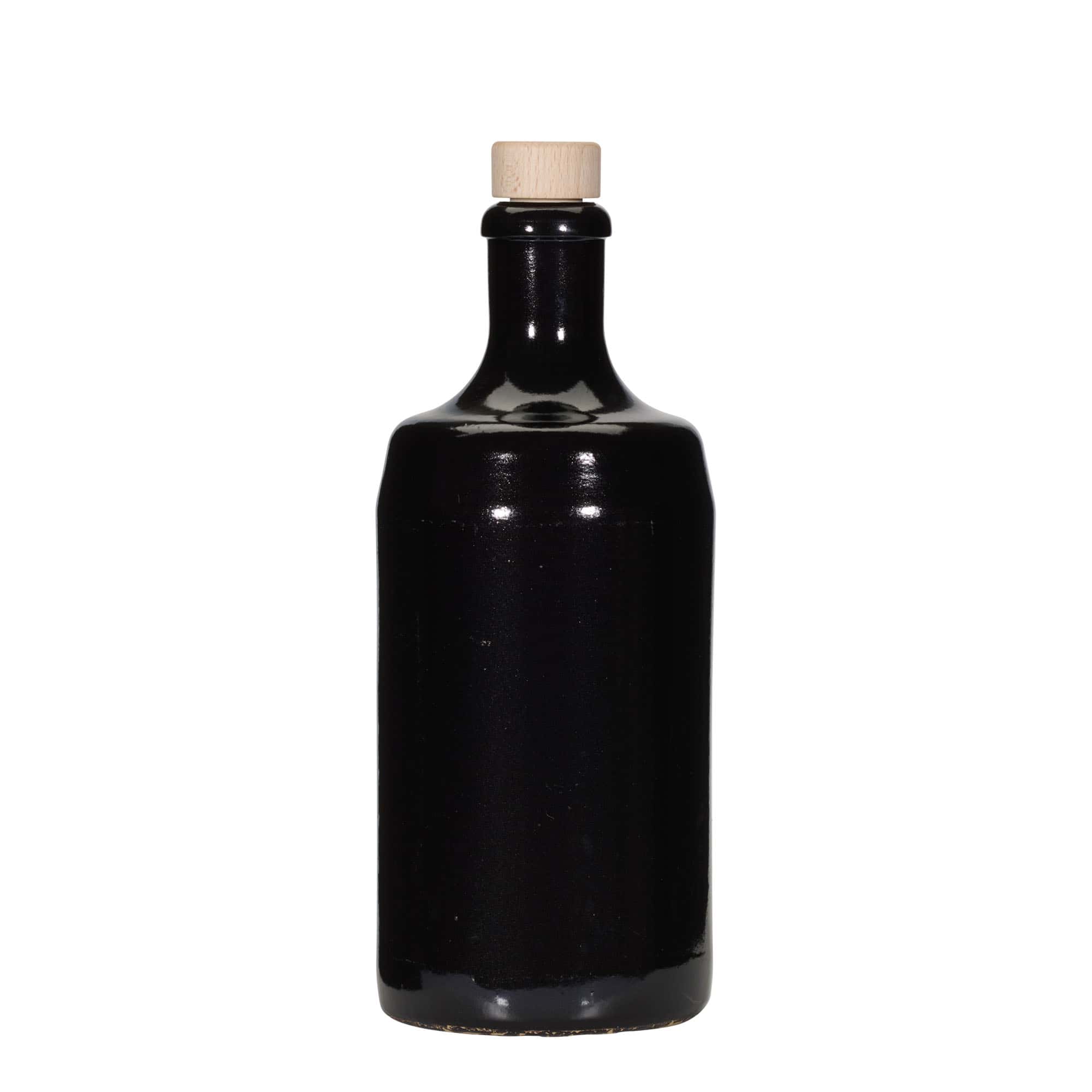 700 ml māla krūka 'Kalvadoss', keramika, melna, aizdare: korķis