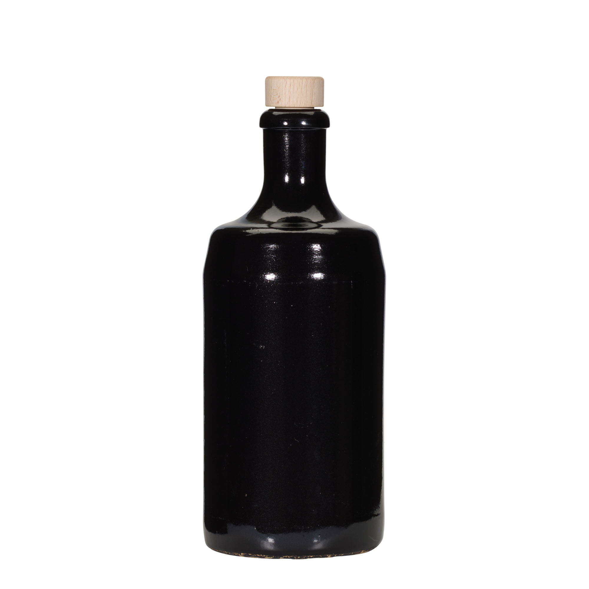 700 ml māla krūze 'Calvados, akmens trauks, melns, atvere: korķis'