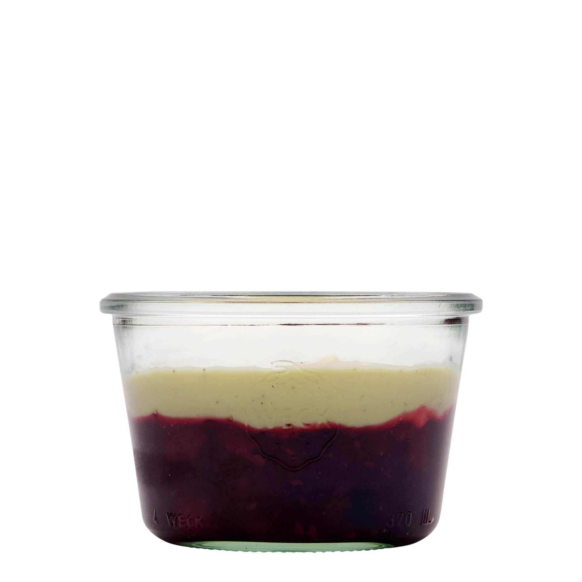 370 ml WECK kritiena burka, atvere: apaļš malas gredzens 370 ml WECK kritiena burka, atvere: apaļš malas gredzens