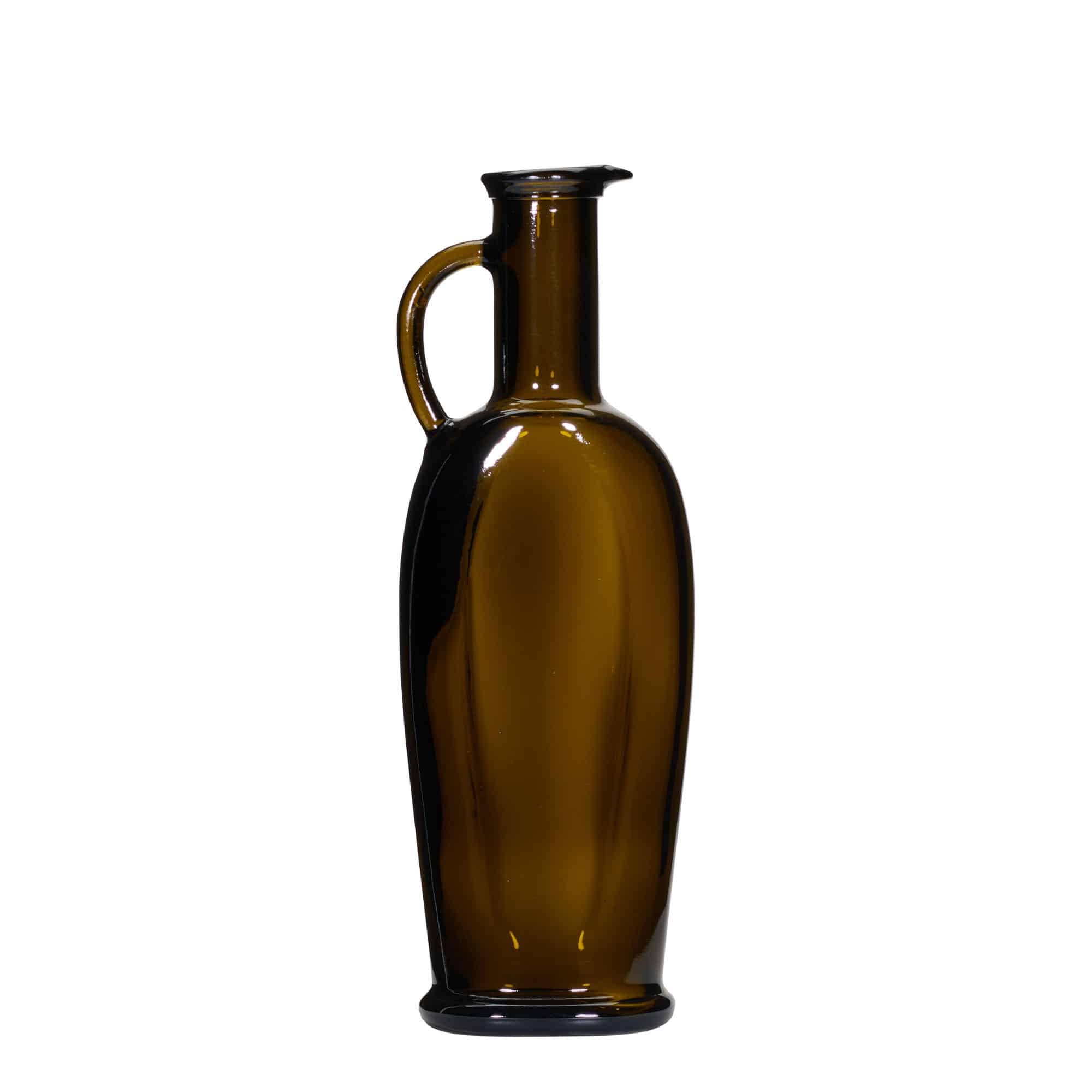 250 ml stikla pudele 'Eleganta', ovāla, antīki zaļa, aizdare: korķis 250 ml stikla pudele 'Eleganta', ovāla, antīki zaļa, aizdare: korķis