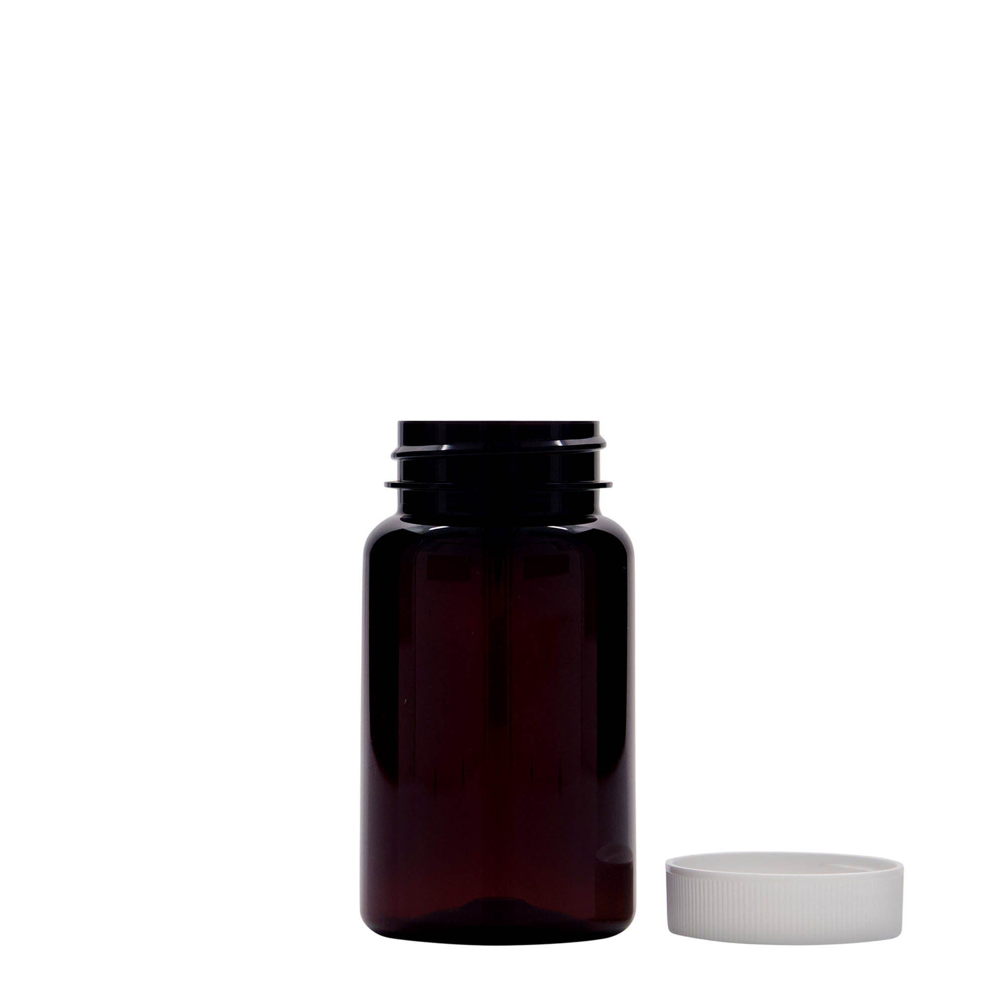 100 ml PET iepakojums, plastmasa, brūns, atvere: 38/400 100 ml PET iepakojums, plastmasa, brūns, atvere: 38/400