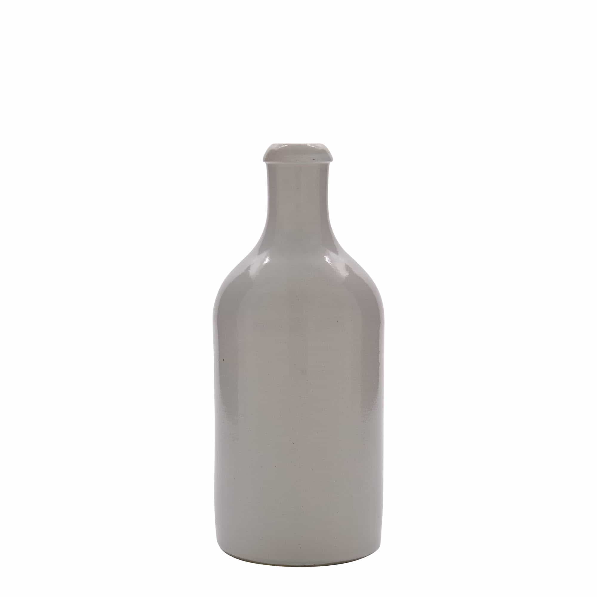 500 ml māla krūka, keramika, balta, aizdare: korķis 500 ml māla krūka, keramika, balta, aizdare: korķis
