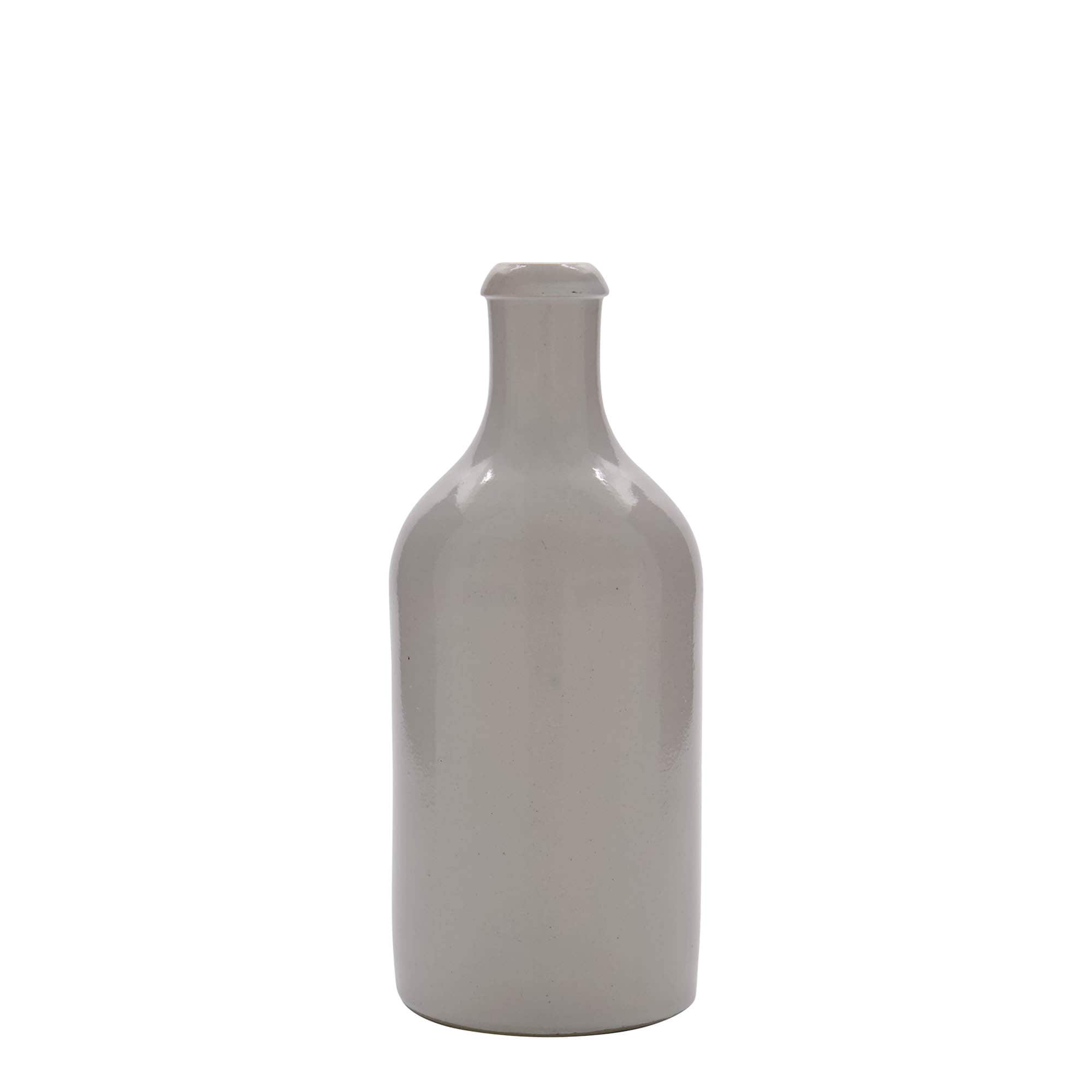 500 ml māla krūze, akmens trauks, balta, atvere: korķis 500 ml māla krūze, akmens trauks, balta, atvere: korķis