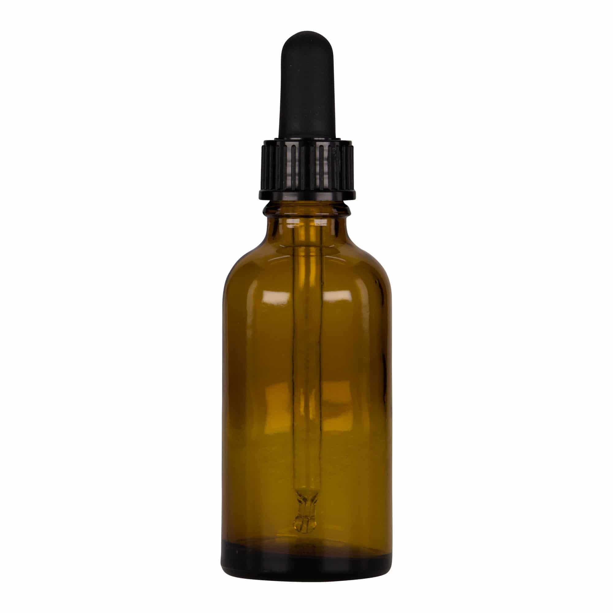 50 ml zāļu pudelīte ar pipeti, stikla, brūna/melna, aizdare: DIN 18 50 ml zāļu pudelīte ar pipeti, stikla, brūna/melna, aizdare: DIN 18