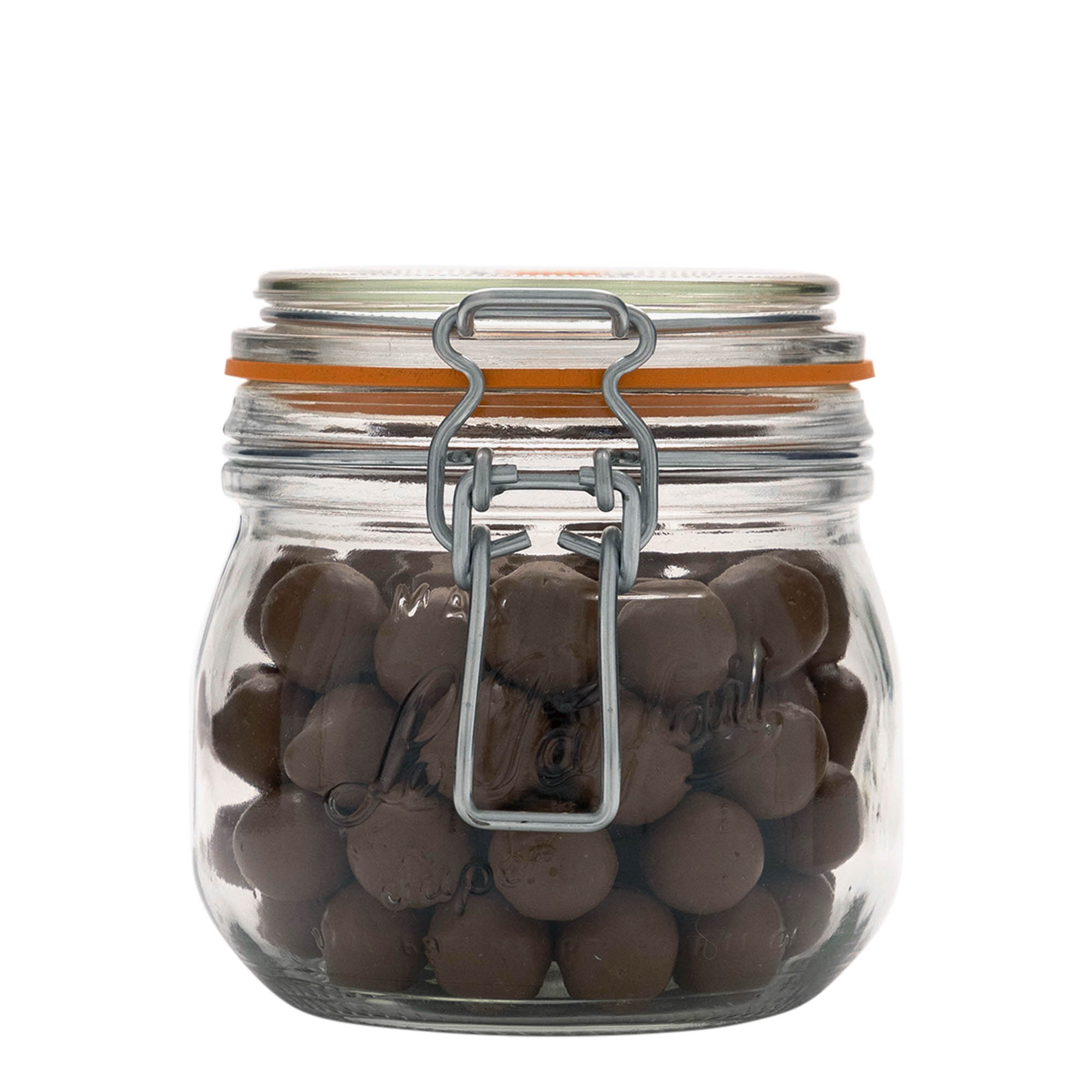 500 ml stiklaina burka ar metāla aizdari 'Le Parfait Super Bocal', atvere: metāla aizdares vāks 500 ml stiklaina burka ar metāla aizdari 'Le Parfait Super Bocal', atvere: metāla aizdares vāks